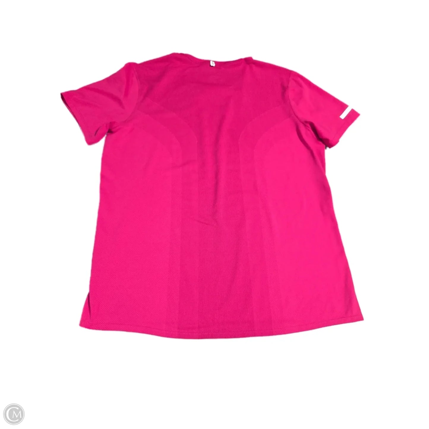 Athletic Top Short Sleeve By Nike In Pink, Size: L