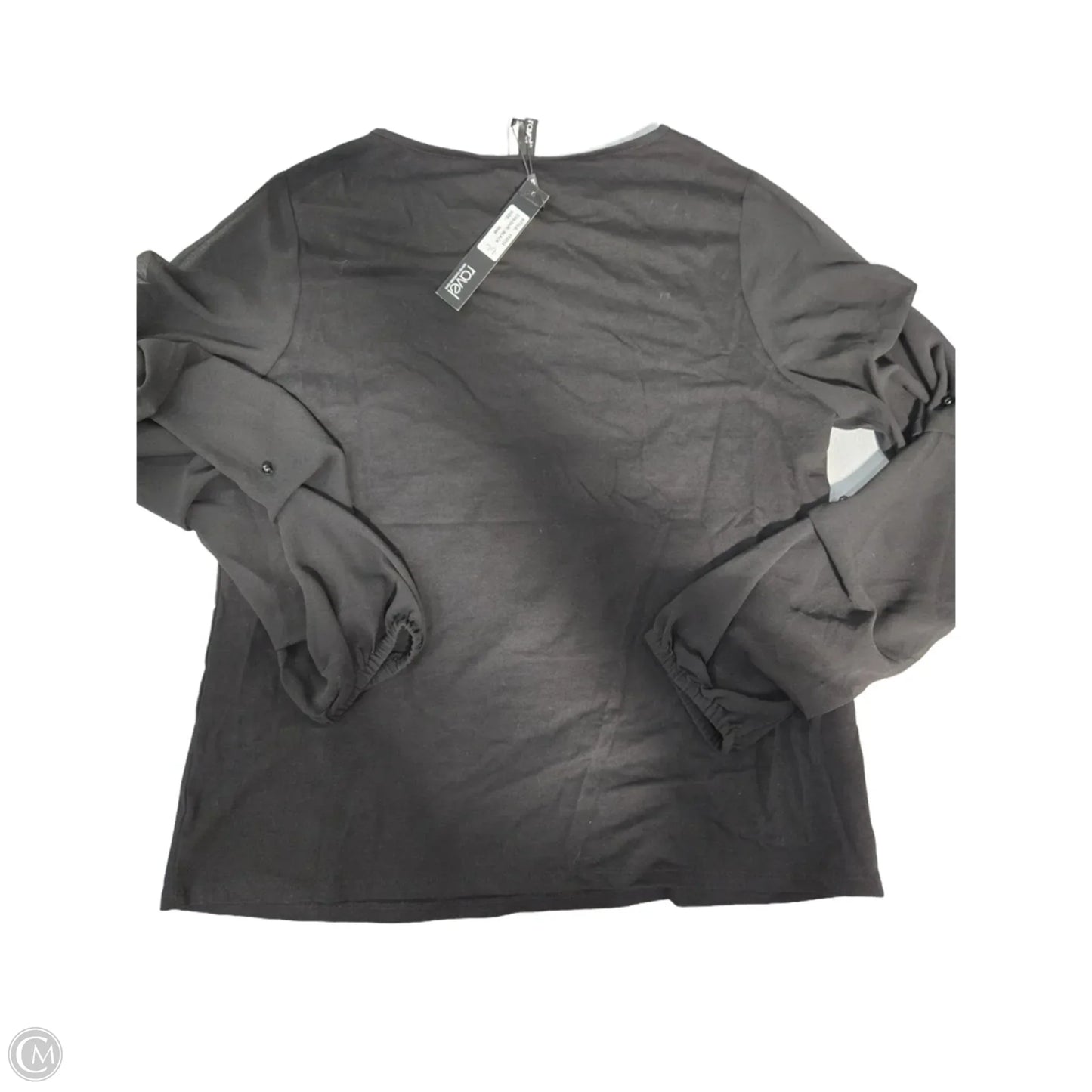 Top Long Sleeve By Cmc In Black, Size: M