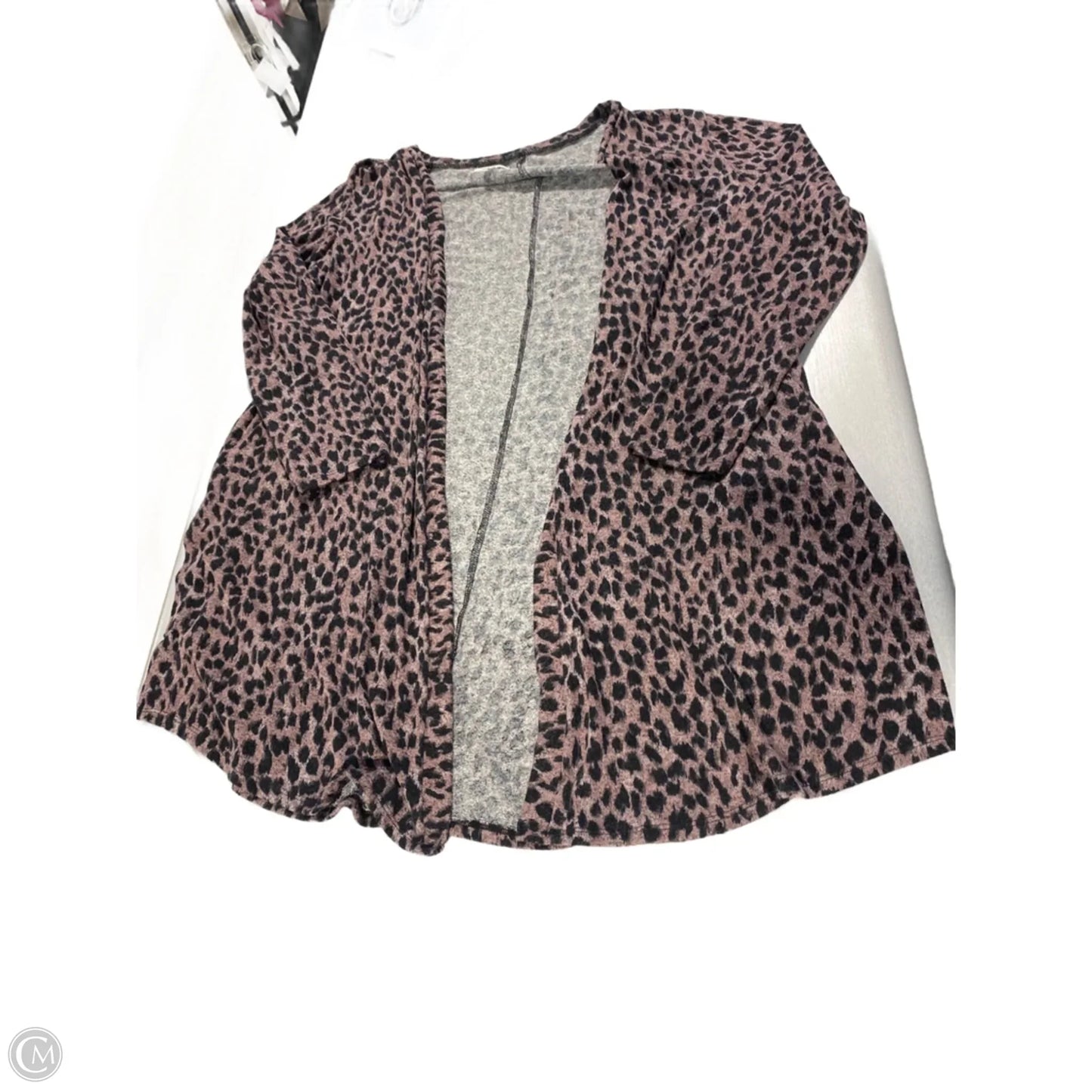 Cardigan By Maurices In Animal Print, Size: L