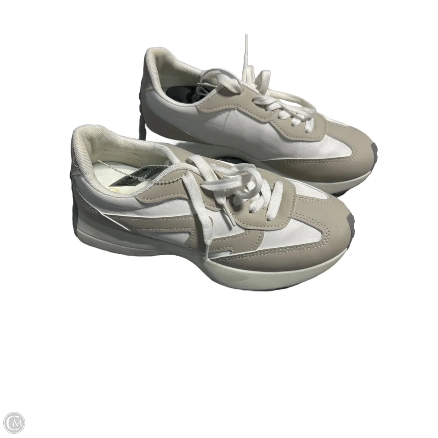 Shoes Sneakers By Cmf In Tan & White, Size: 6