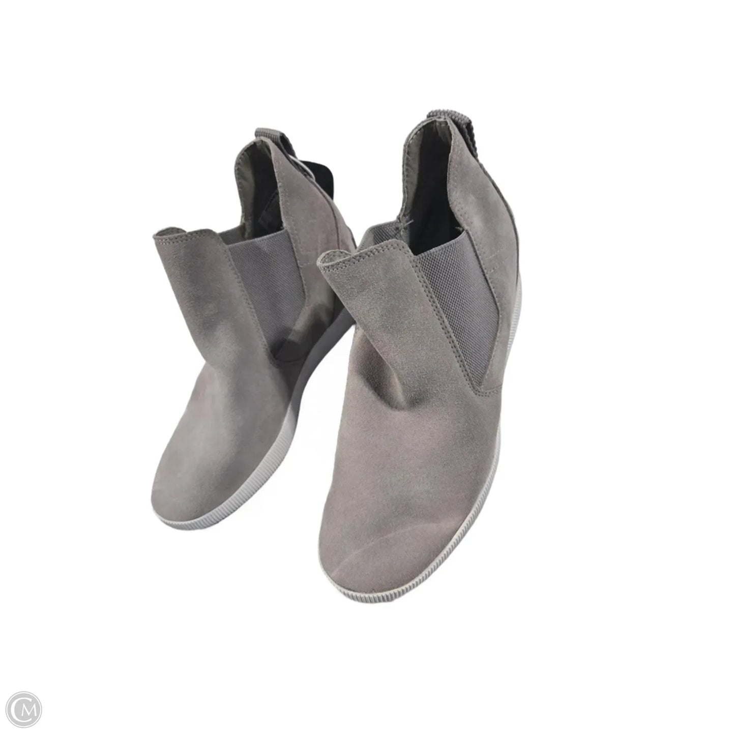 Shoes Heels Wedge By Sorel In Grey, Size: 9
