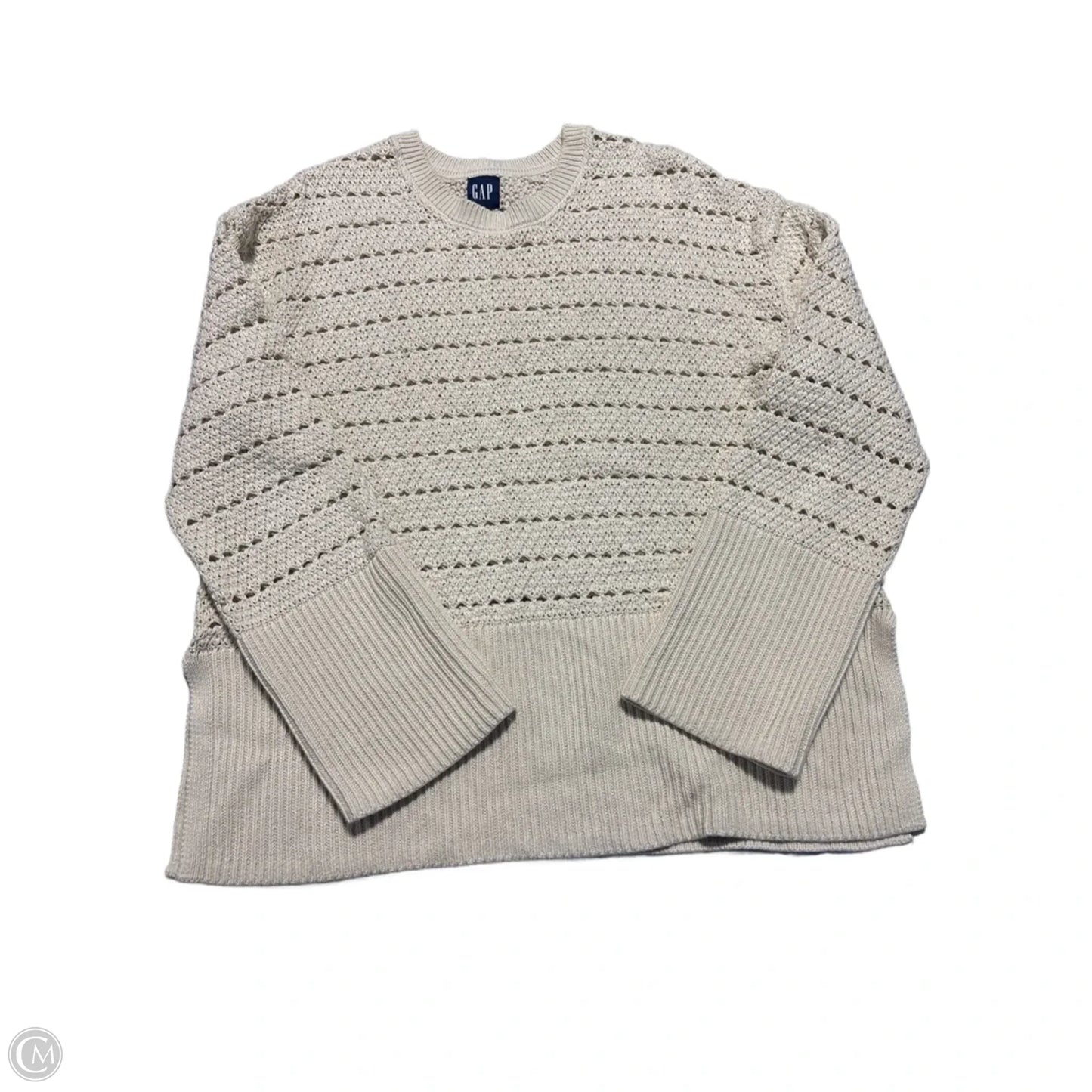 Sweater By Gap In Cream, Size: S