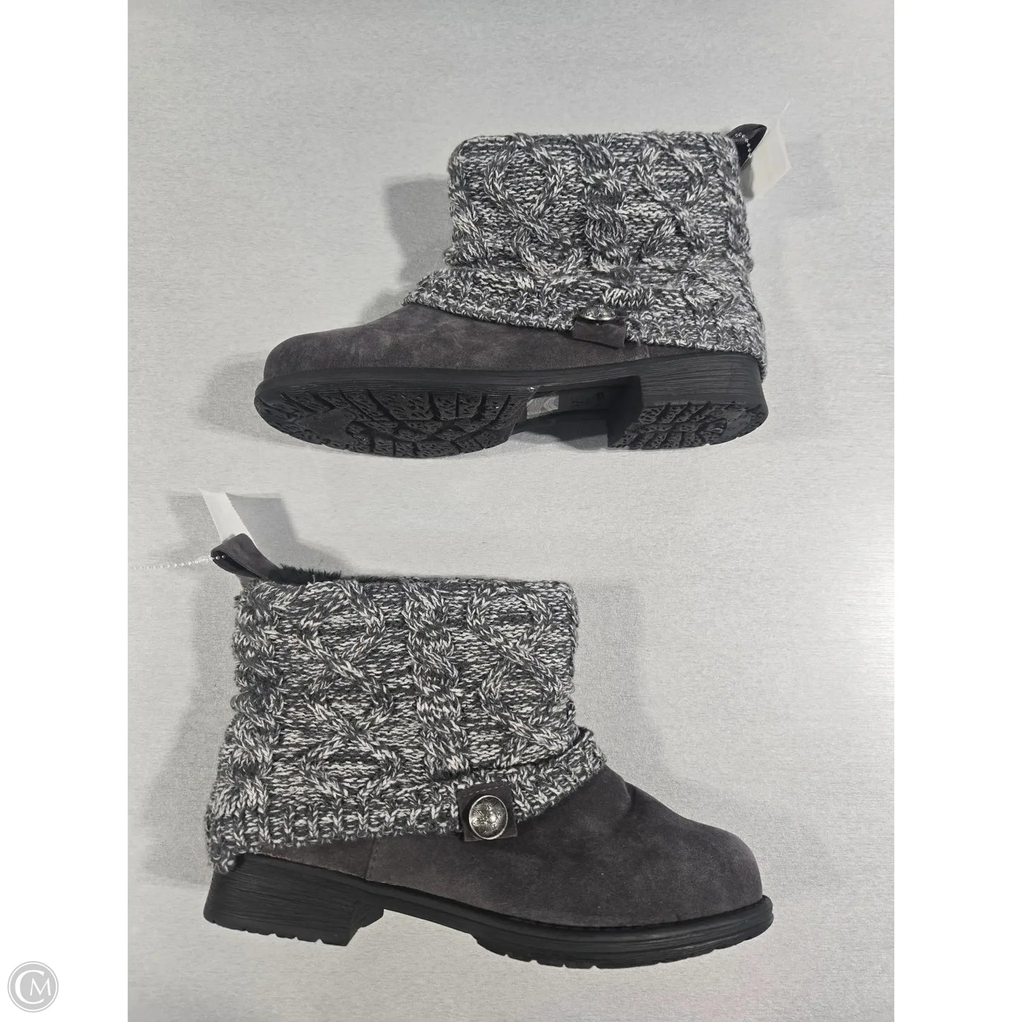 Boots Ankle Flats By Cmc In Grey, Size: 9