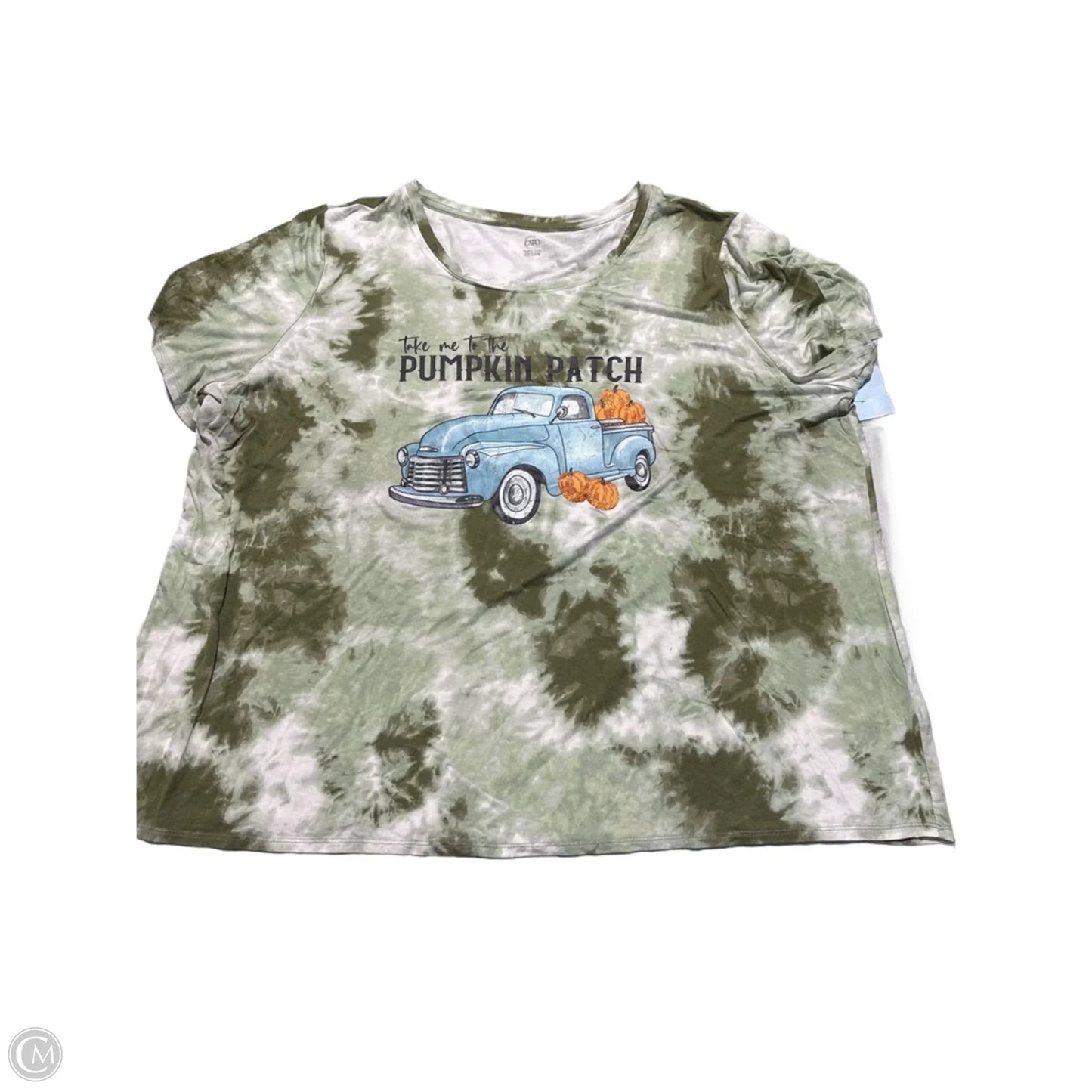 Top Short Sleeve Basic By Cato In Green, Size: 2x