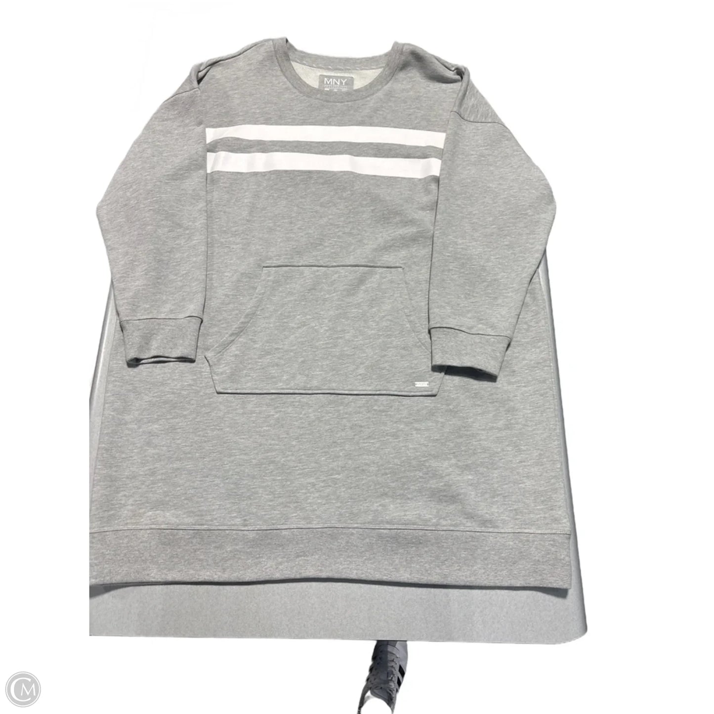 Sweatshirt Collar By Marc New York In Grey, Size: 3x