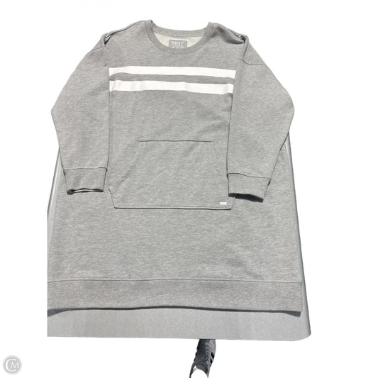 Sweatshirt Collar By Marc New York In Grey, Size: 3x