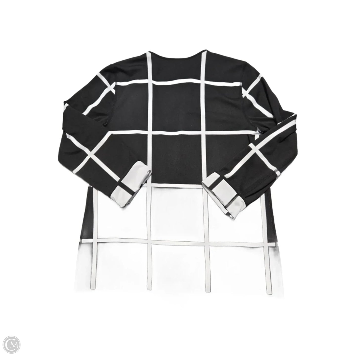 Cardigan By Chicos In Black & White, Size: M