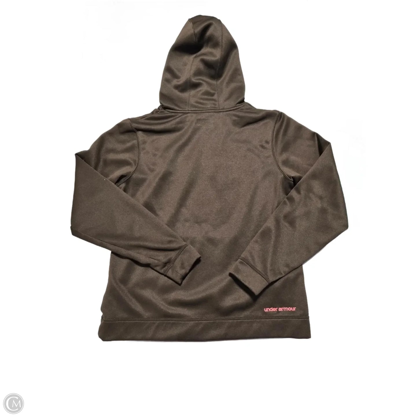 Sweatshirt Hoodie By Under Armour In Brown, Size: L