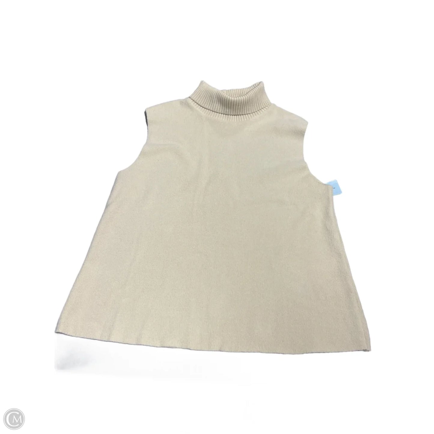 Top Sleeveless By Zara In Cream, Size: L