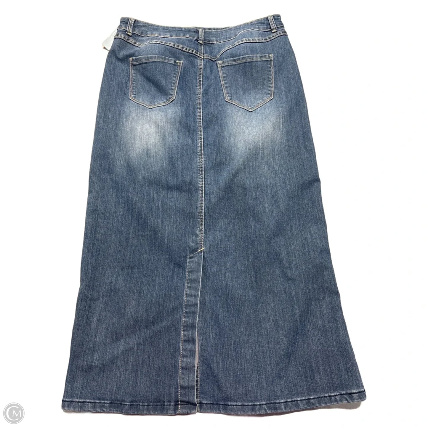 Skirt Maxi By Christopher And Banks In Blue Denim, Size: 12