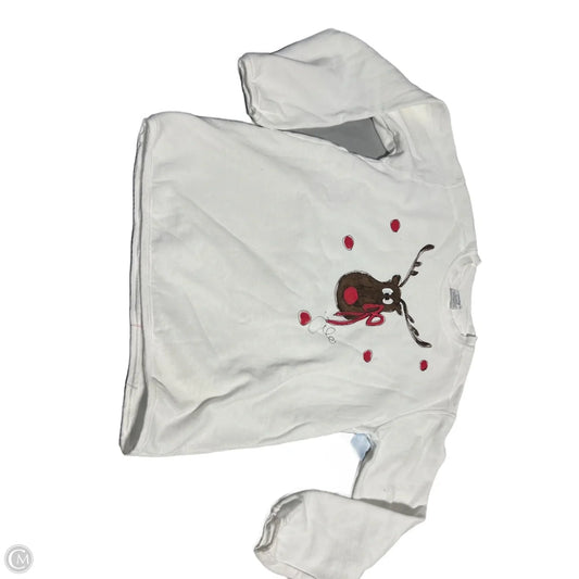 Sweatshirt Crewneck By Cma In White, Size: S