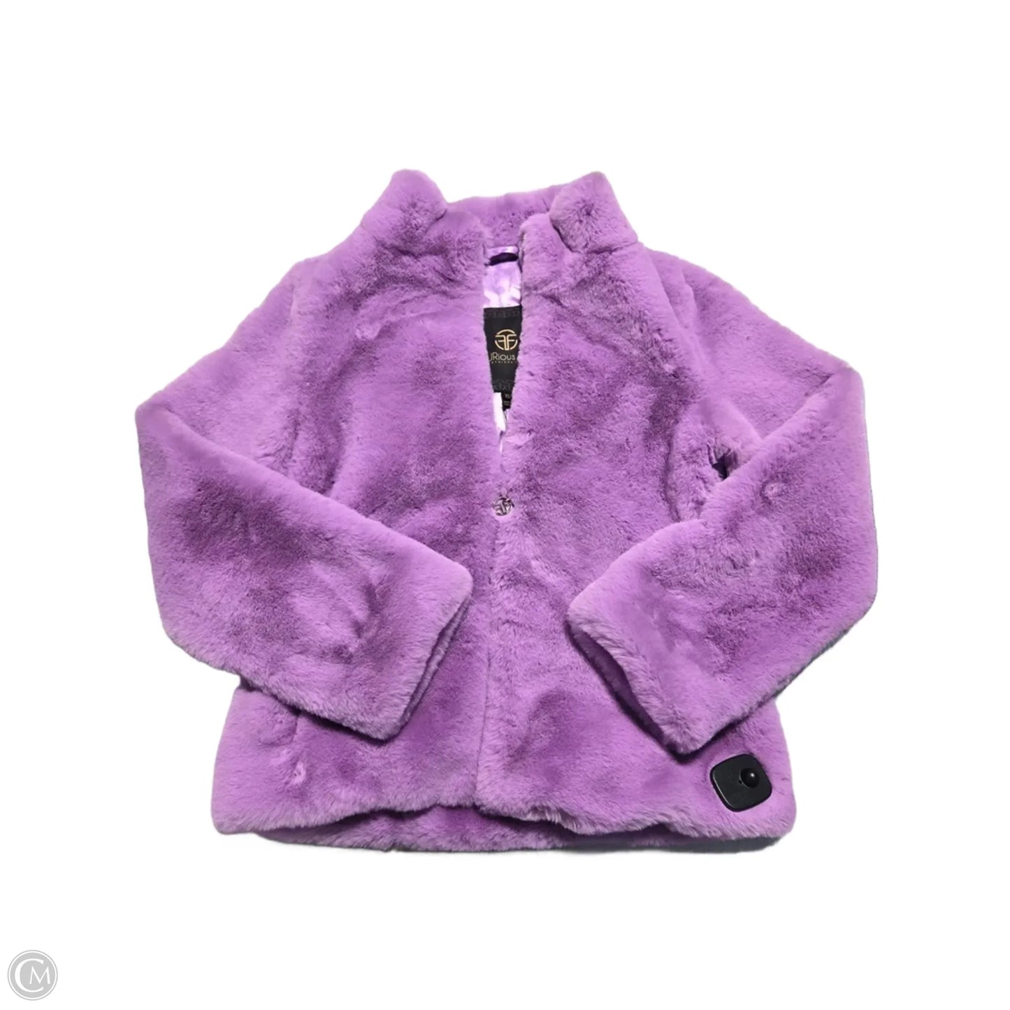 Coat Faux Fur & Sherpa By Cma In Purple, Size: Xs