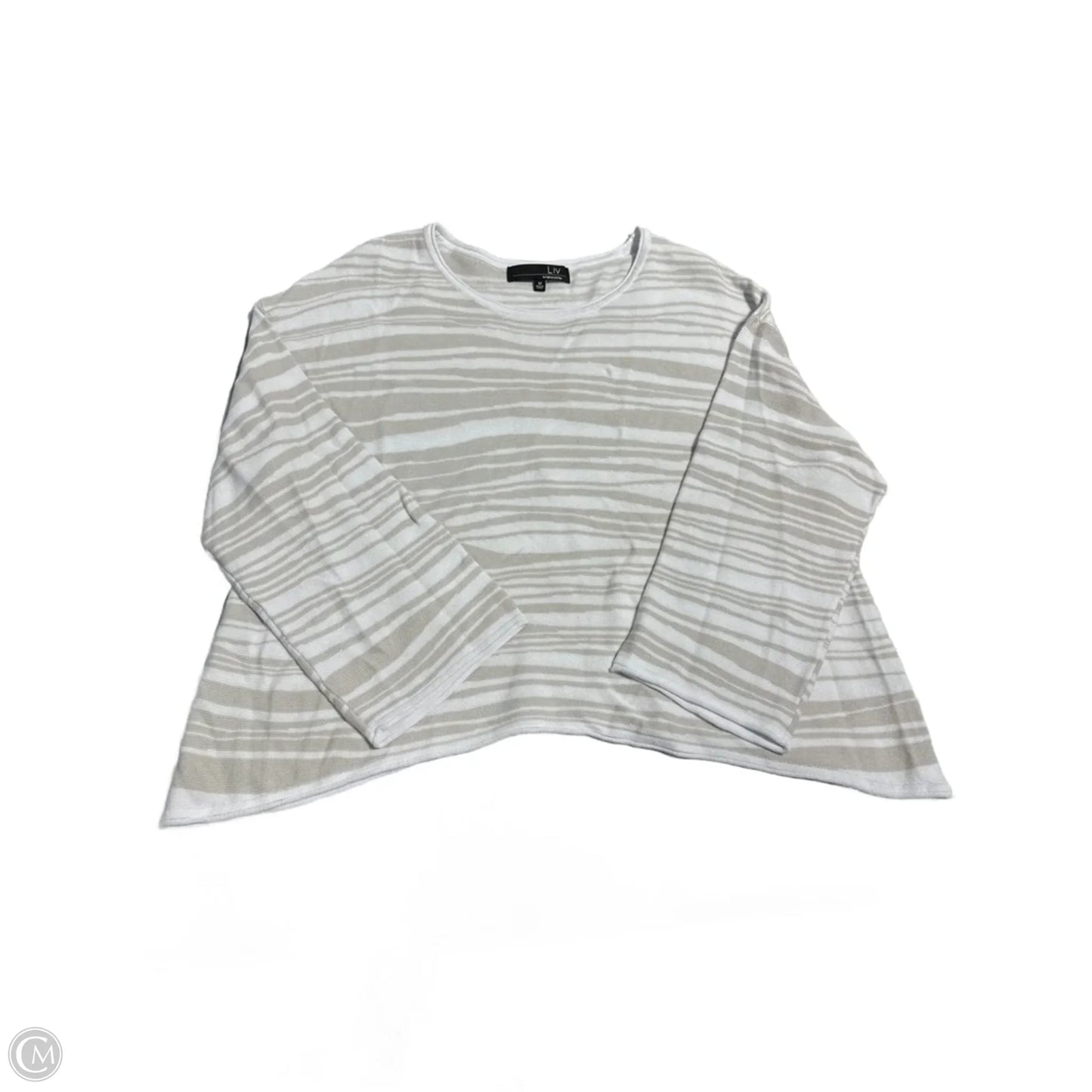 Sweater By Habitat In Tan & White, Size: M