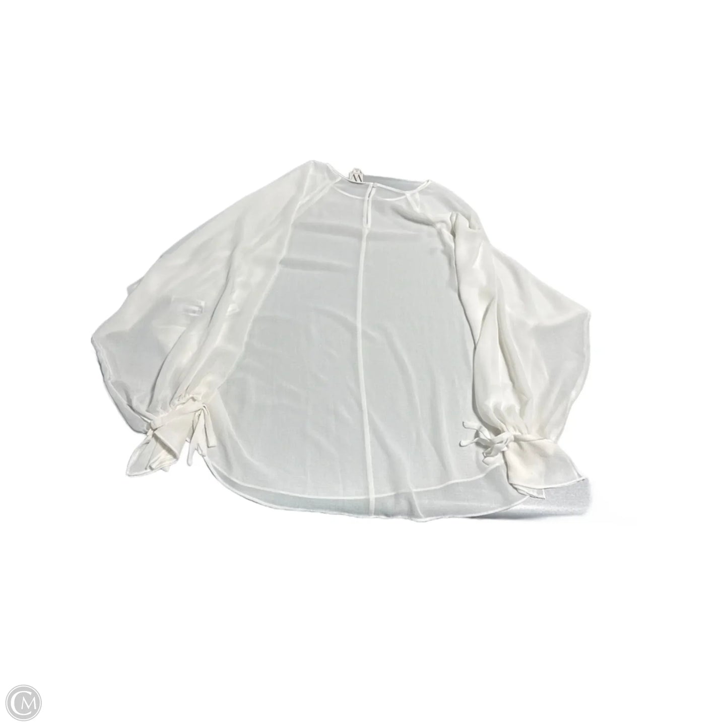 Top Long Sleeve By Worthington In White, Size: 1x