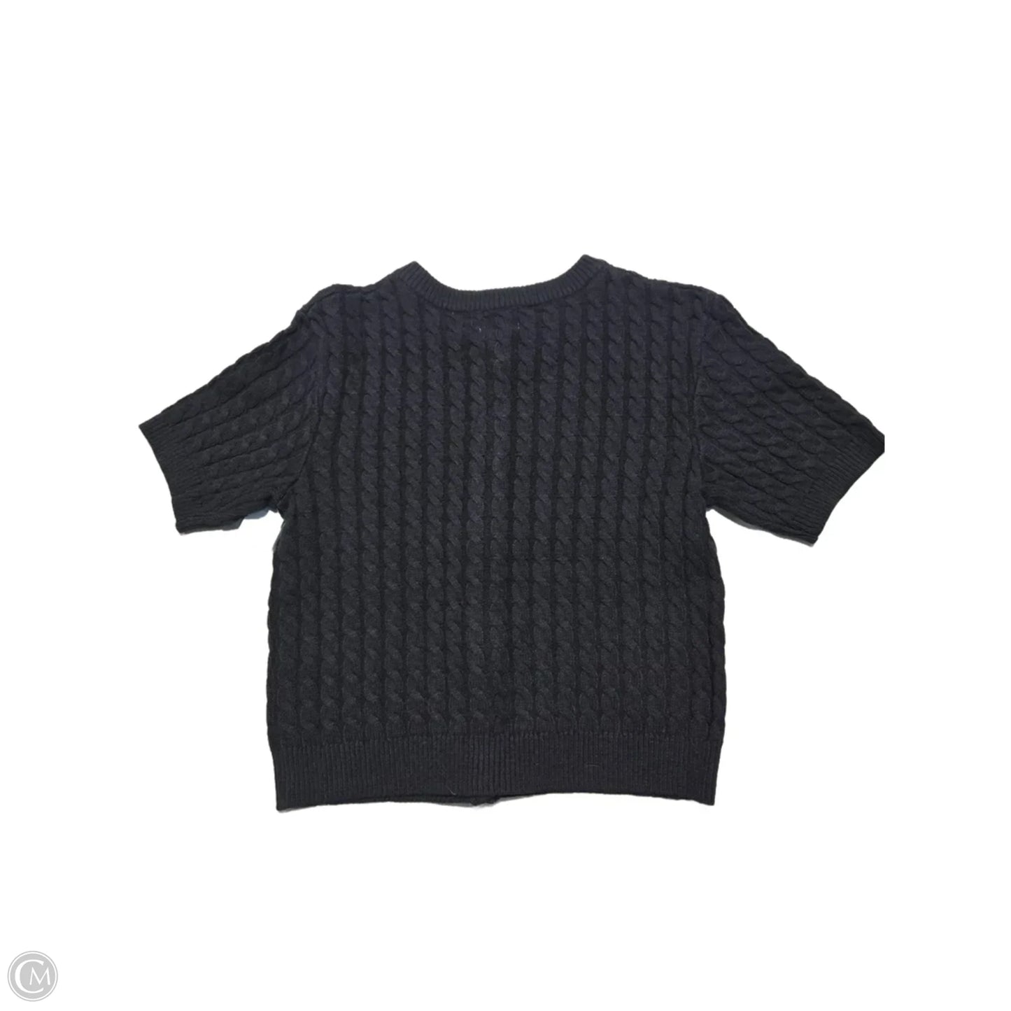 Sweater Short Sleeve By H&m In Navy, Size: M