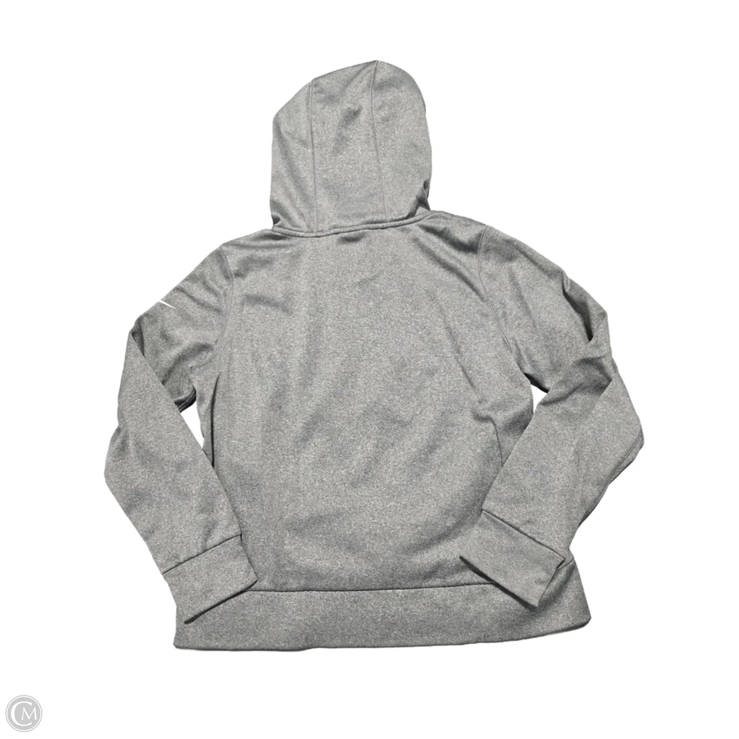 Sweatshirt Hoodie By Nike In Grey, Size: M