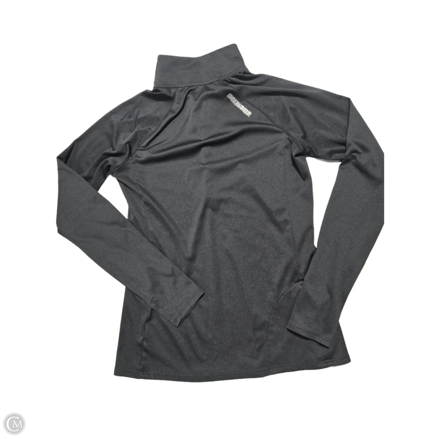 Athletic Top Long Sleeve Crewneck By Under Armour In Black, Size: M