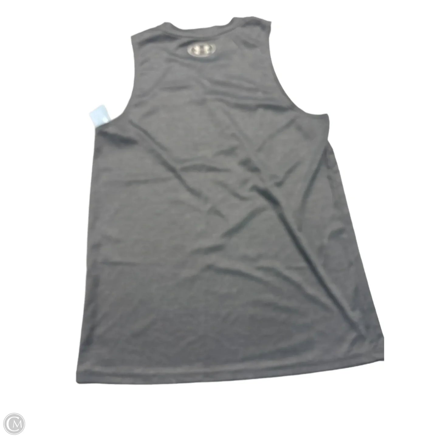 Athletic Tank Top By Under Armour In Silver, Size: S