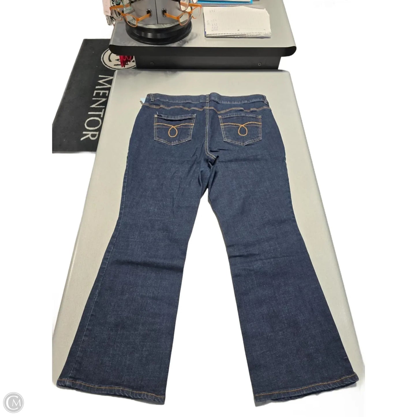 Jeans Flared By C Est. 1946 In Blue Denim, Size: 18