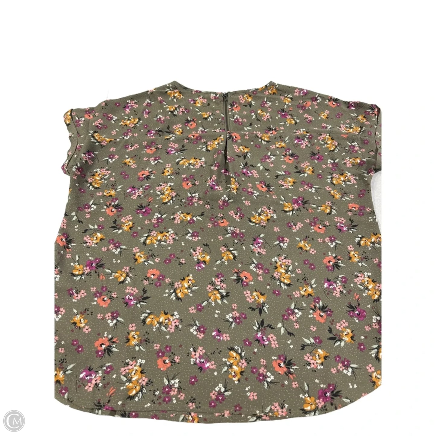 Top Short Sleeve By Maurices In Floral Print, Size: S
