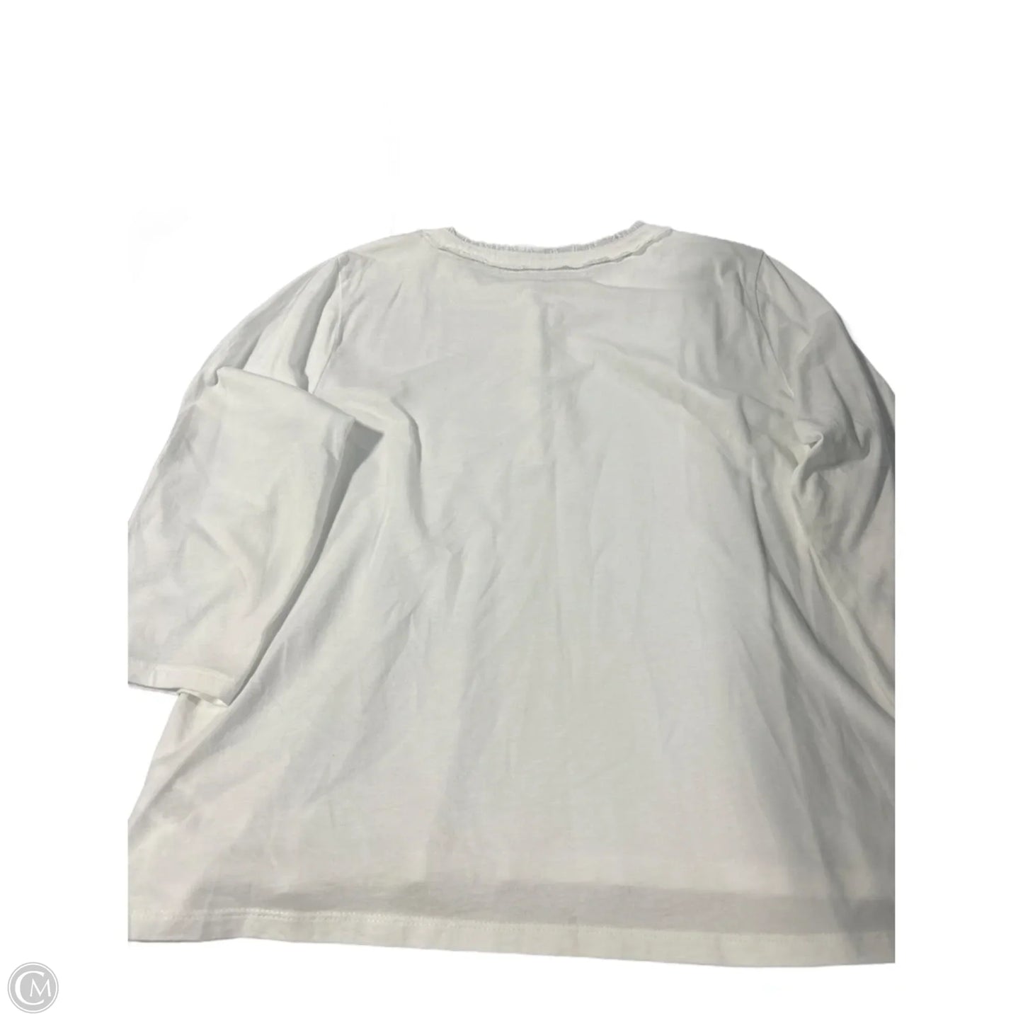 Top 3/4 Sleeve By Talbots In White, Size: Xlp