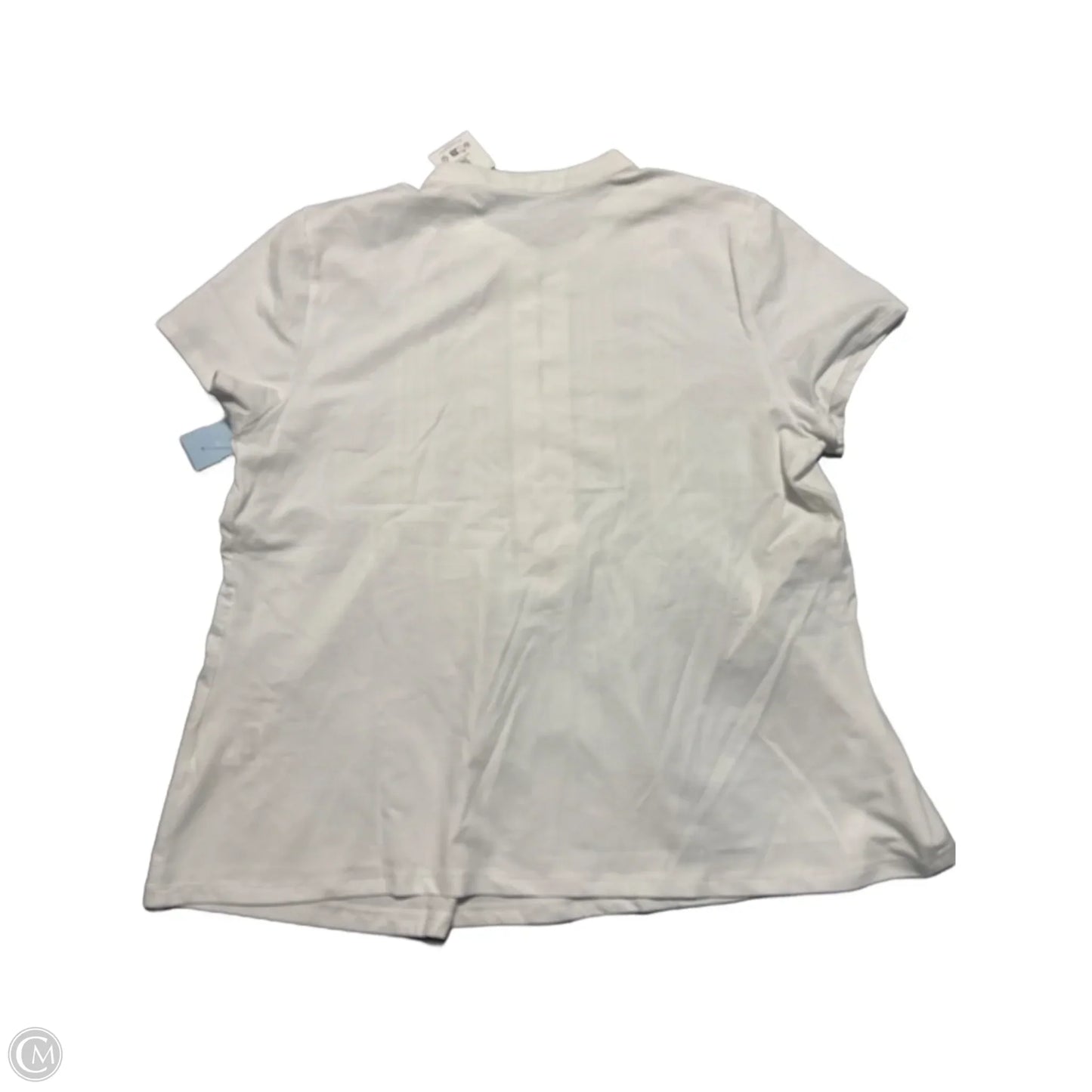 Top Short Sleeve Basic By Lands End In White, Size: M