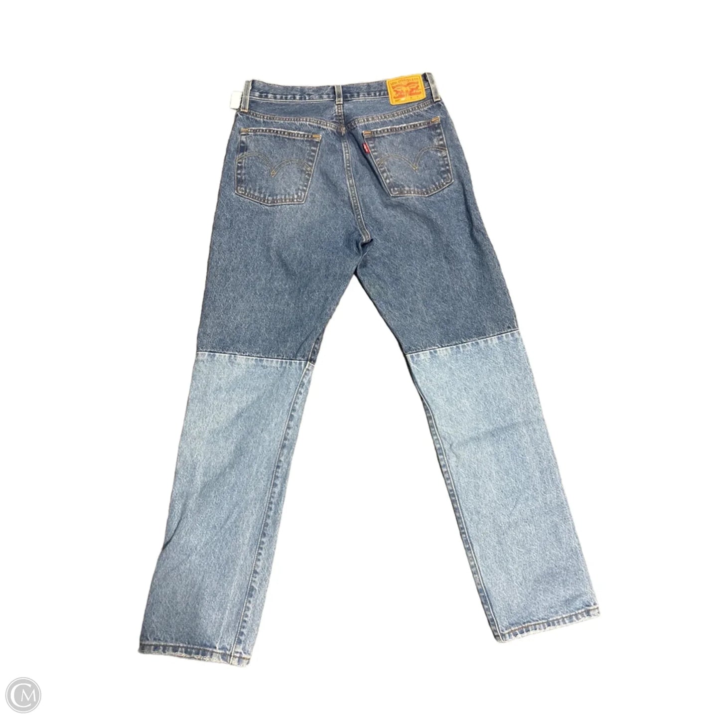 Jeans Straight By Levis In Blue Denim, Size: 8