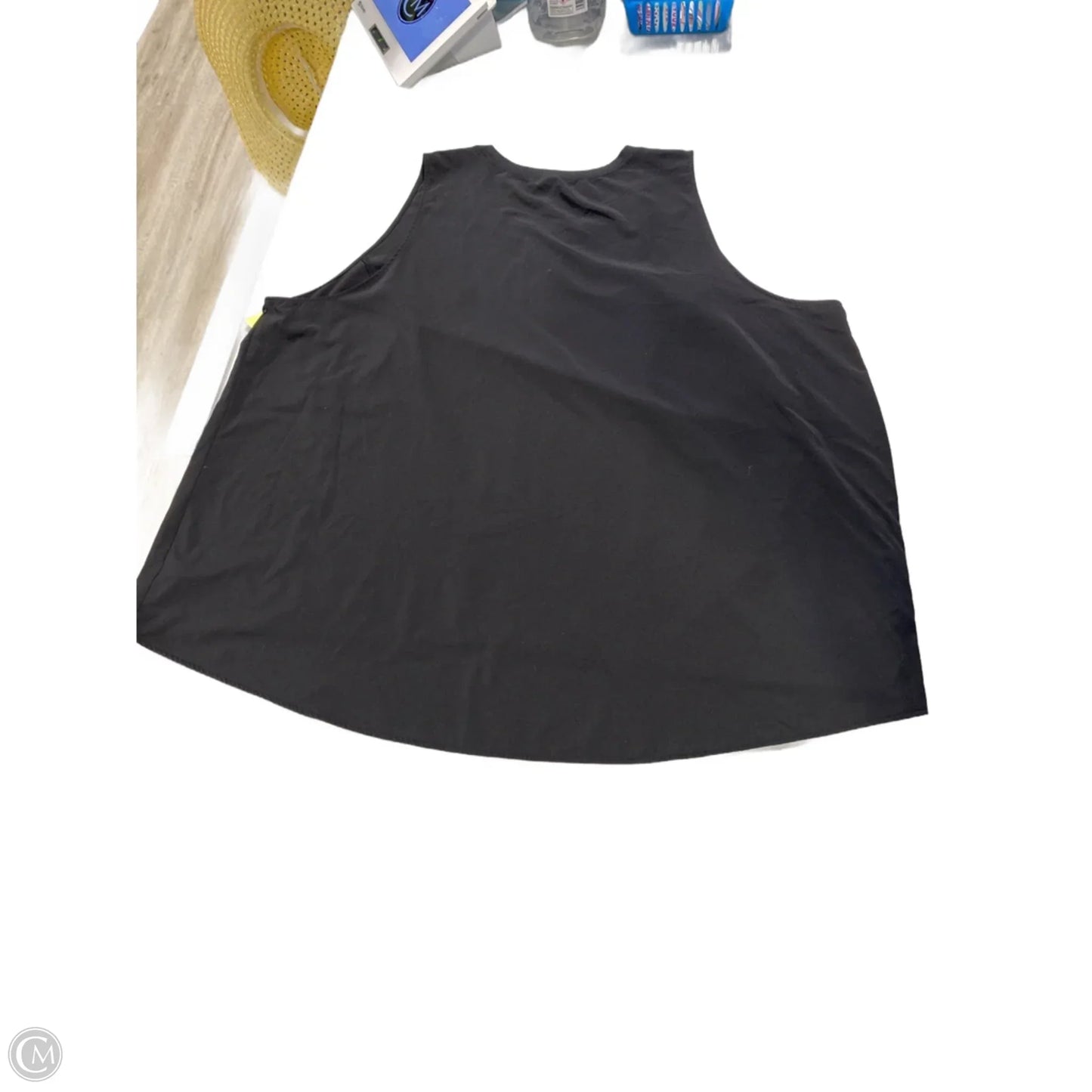 Tank Top By Stylus In Black, Size: 3x