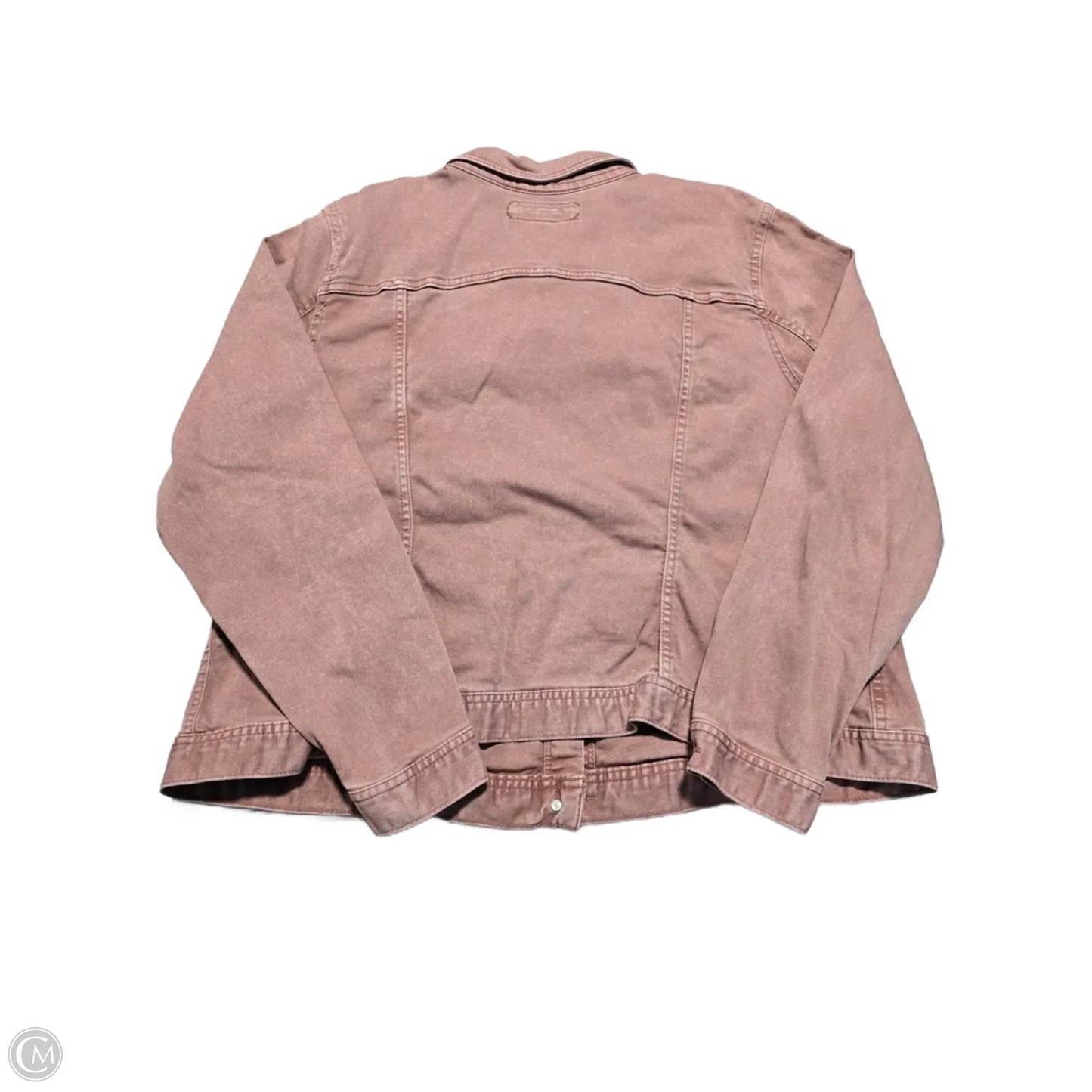 Jacket Denim By Maurices In Pink Denim, Size: 2x
