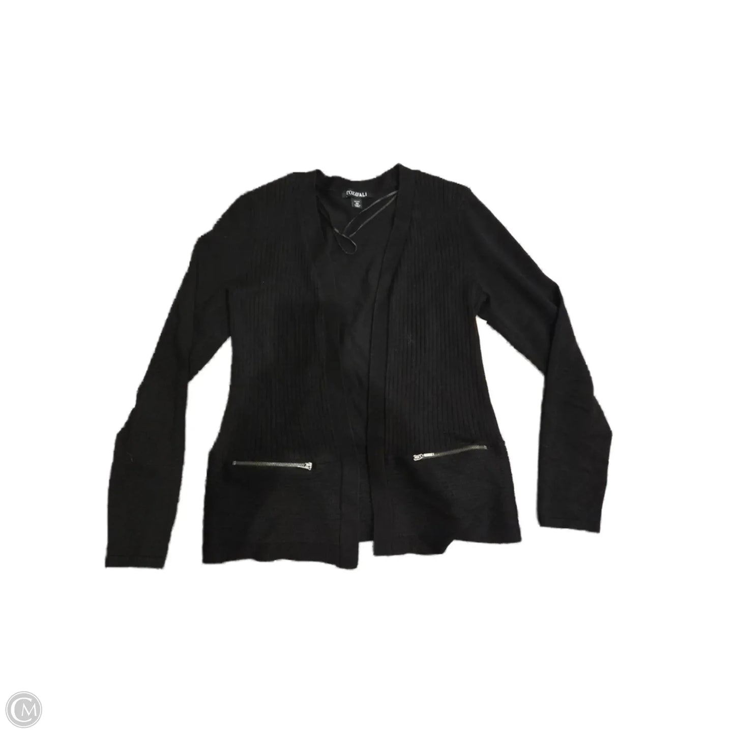 Cardigan By Roz And Ali In Black, Size: Xsp