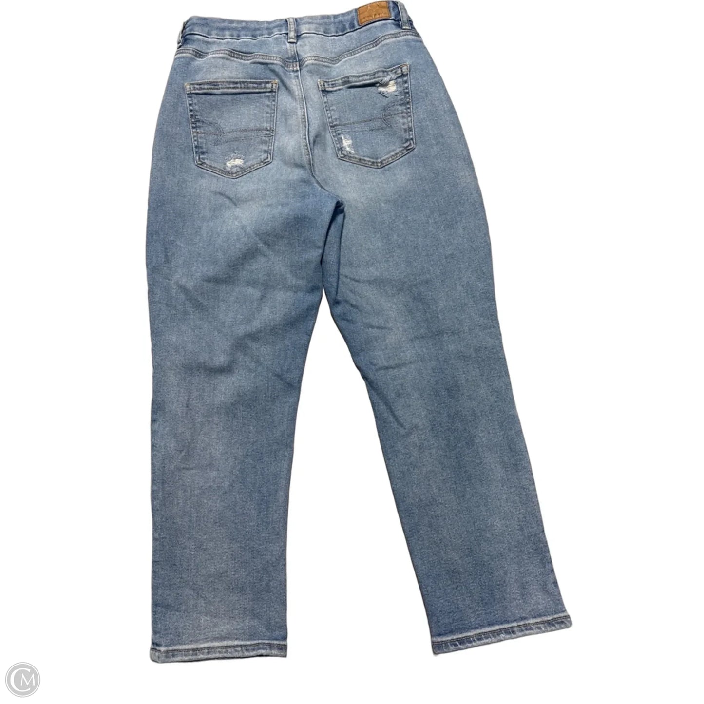 Jeans Skinny By American Eagle In Blue Denim, Size: 8