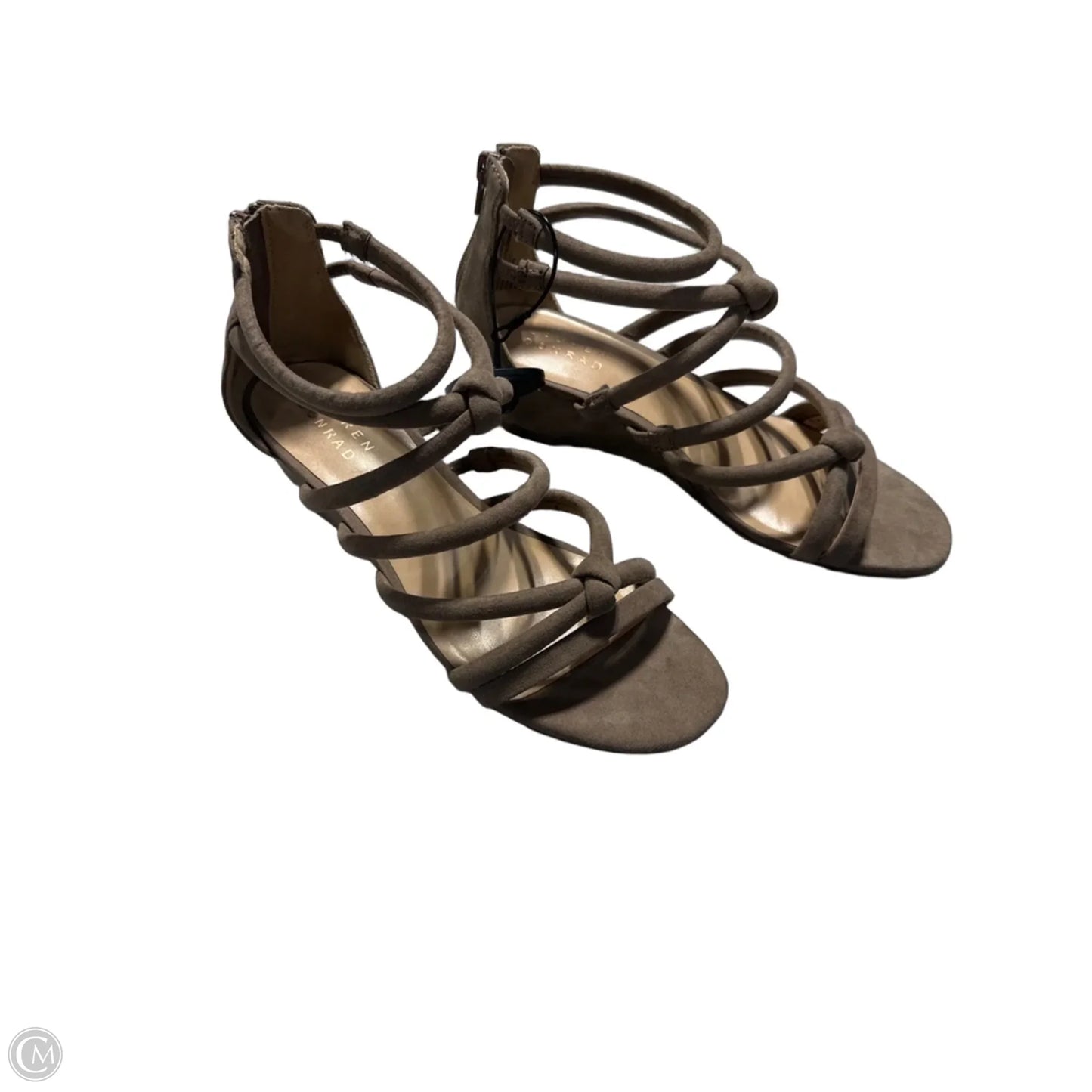 Sandals Heels Wedge By Lc Lauren Conrad In Brown, Size: 7.5