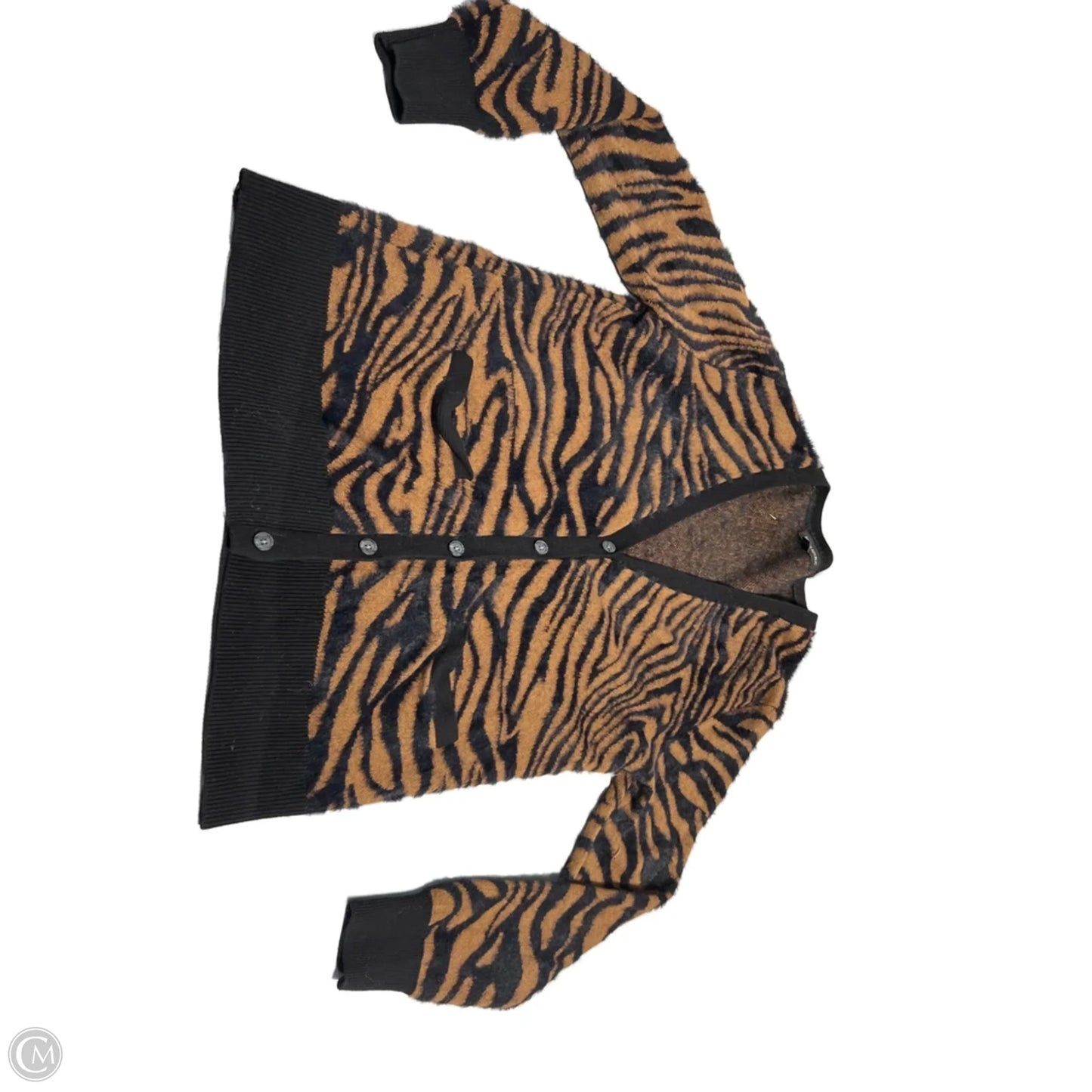 Cardigan By Banana Republic In Animal Print, Size: M