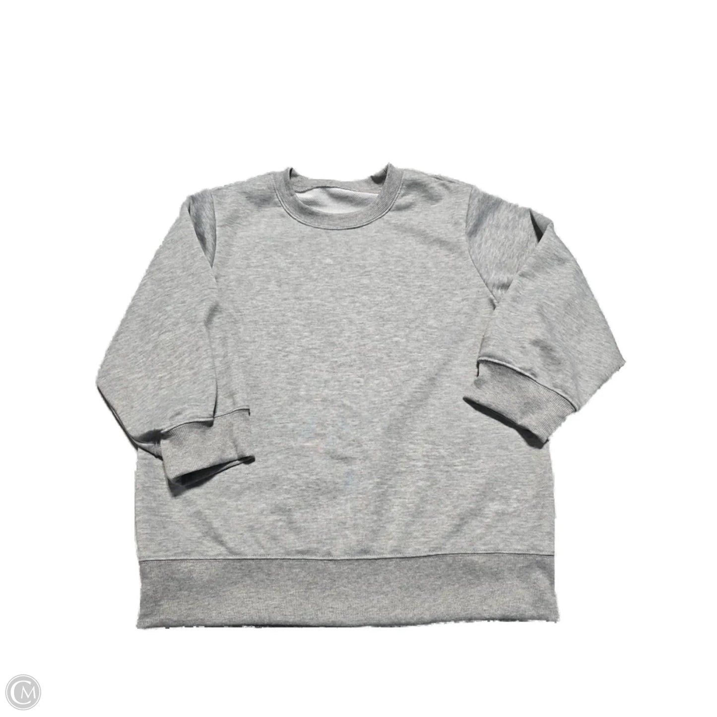 Sweatshirt Crewneck By Cme In Grey, Size: M