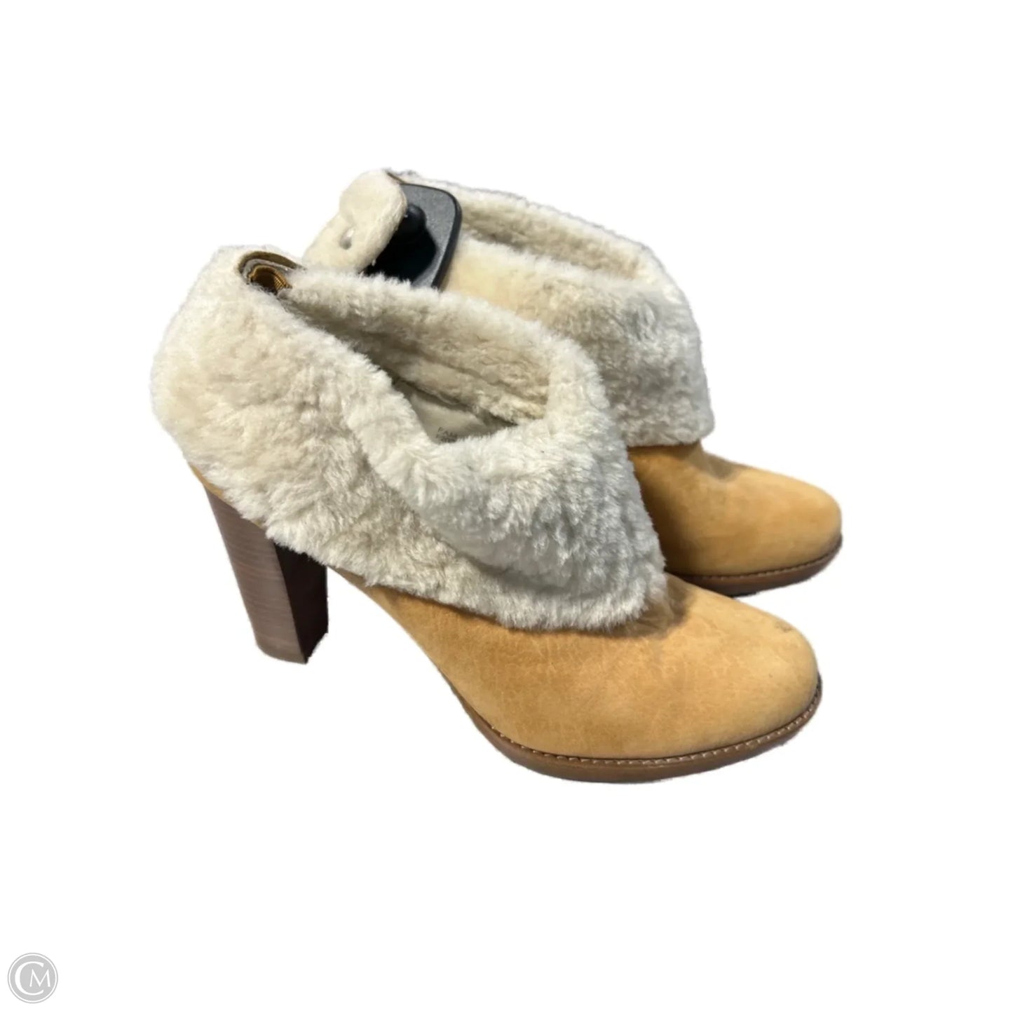 Shoes Heels Platform By Calvin Klein In Tan, Size: 7.5