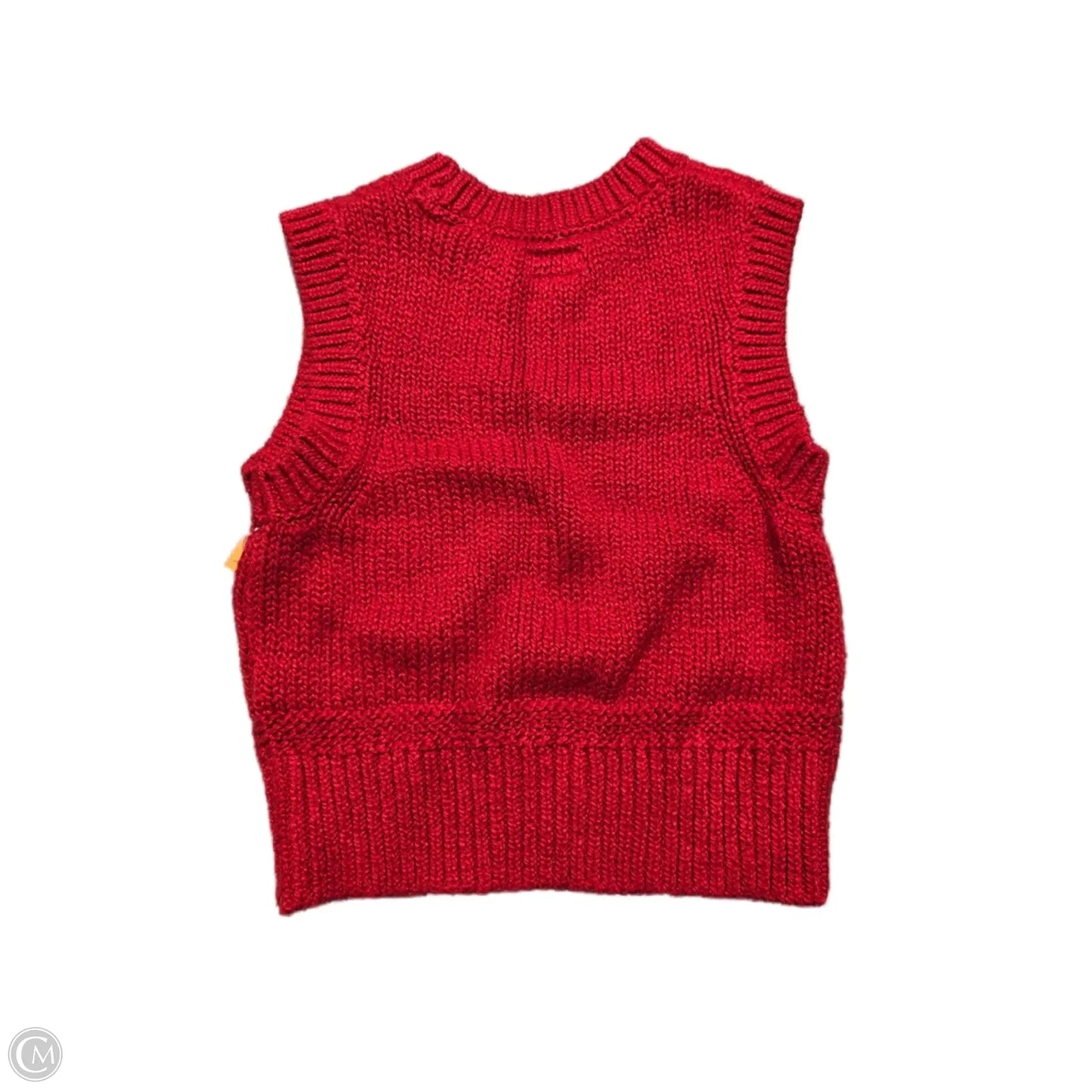 Vest Sweater By Tommy Hilfiger In Red, Size: S