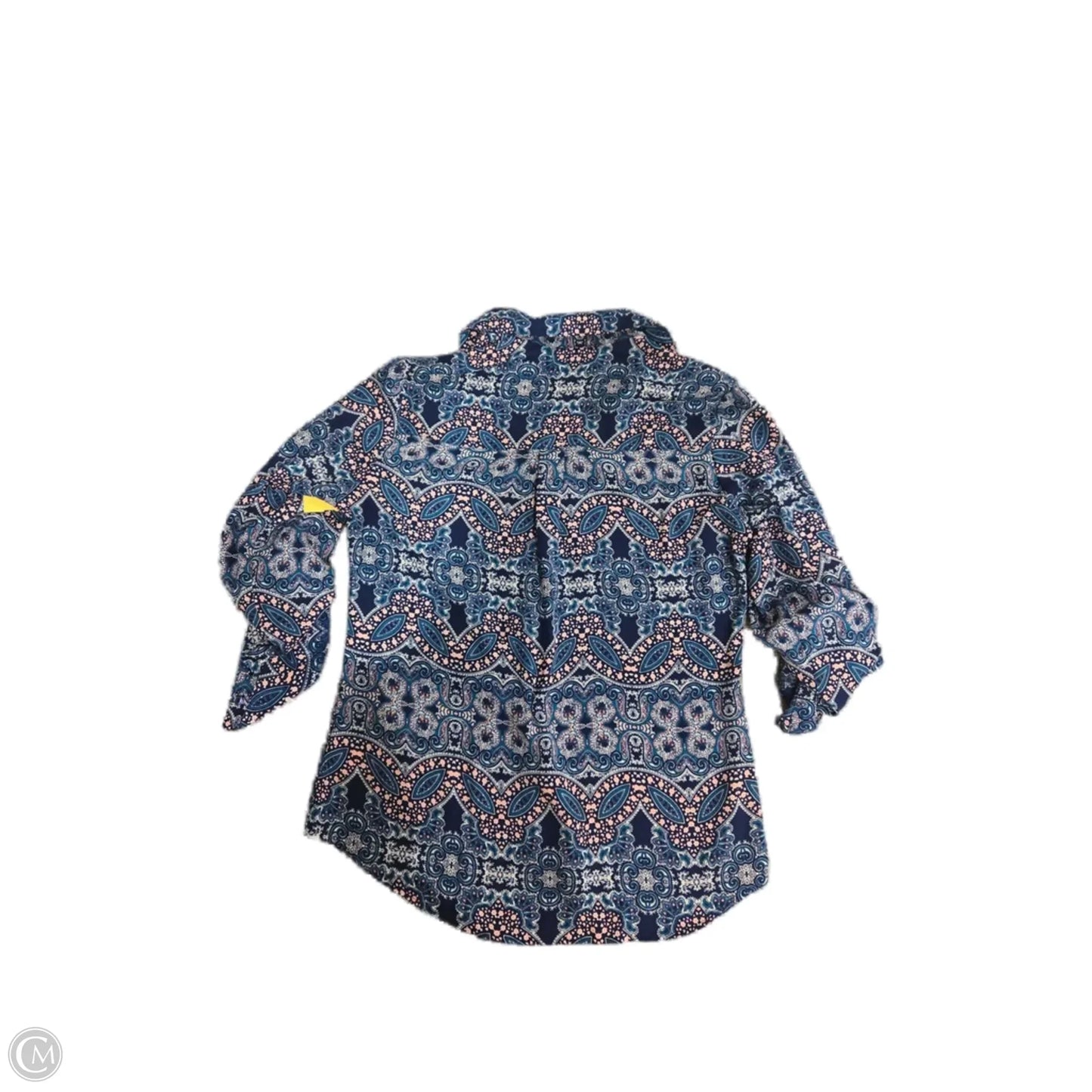 Blouse 3/4 Sleeve By Express In Blue, Size: S