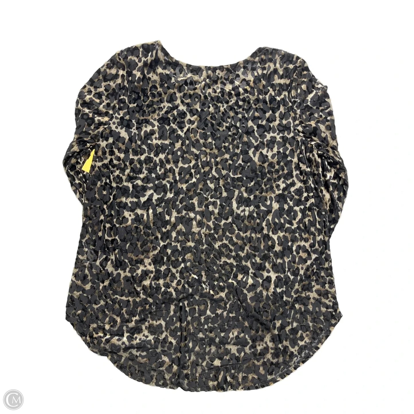 Blouse Long Sleeve By Karen Kane In Animal Print, Size: M