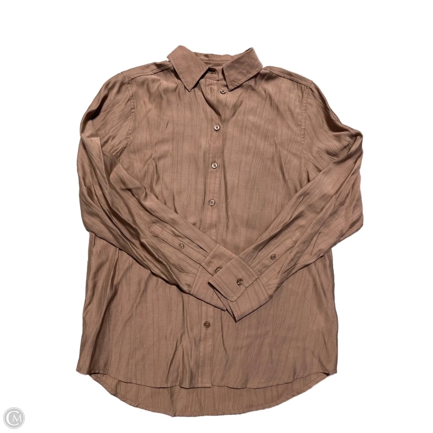 Top Long Sleeve By A New Day In Brown, Size: Xs