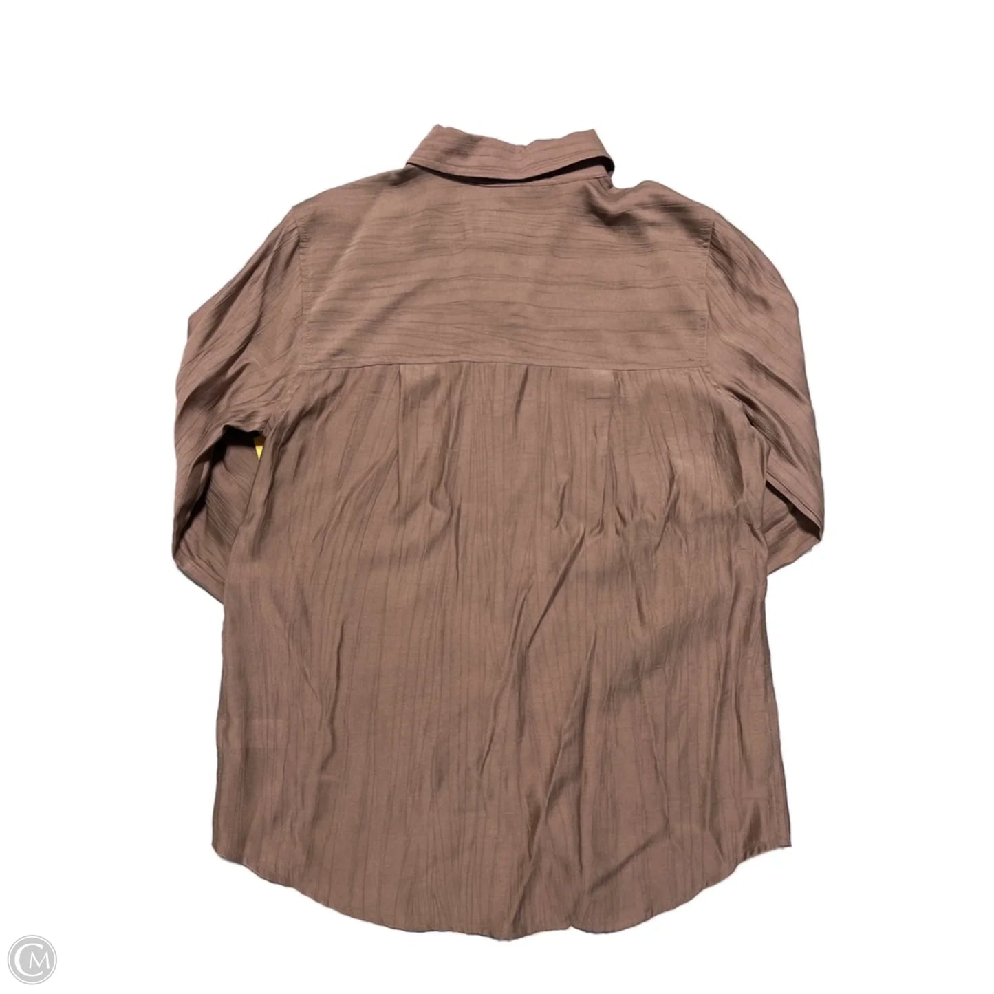 Top Long Sleeve By A New Day In Brown, Size: Xs