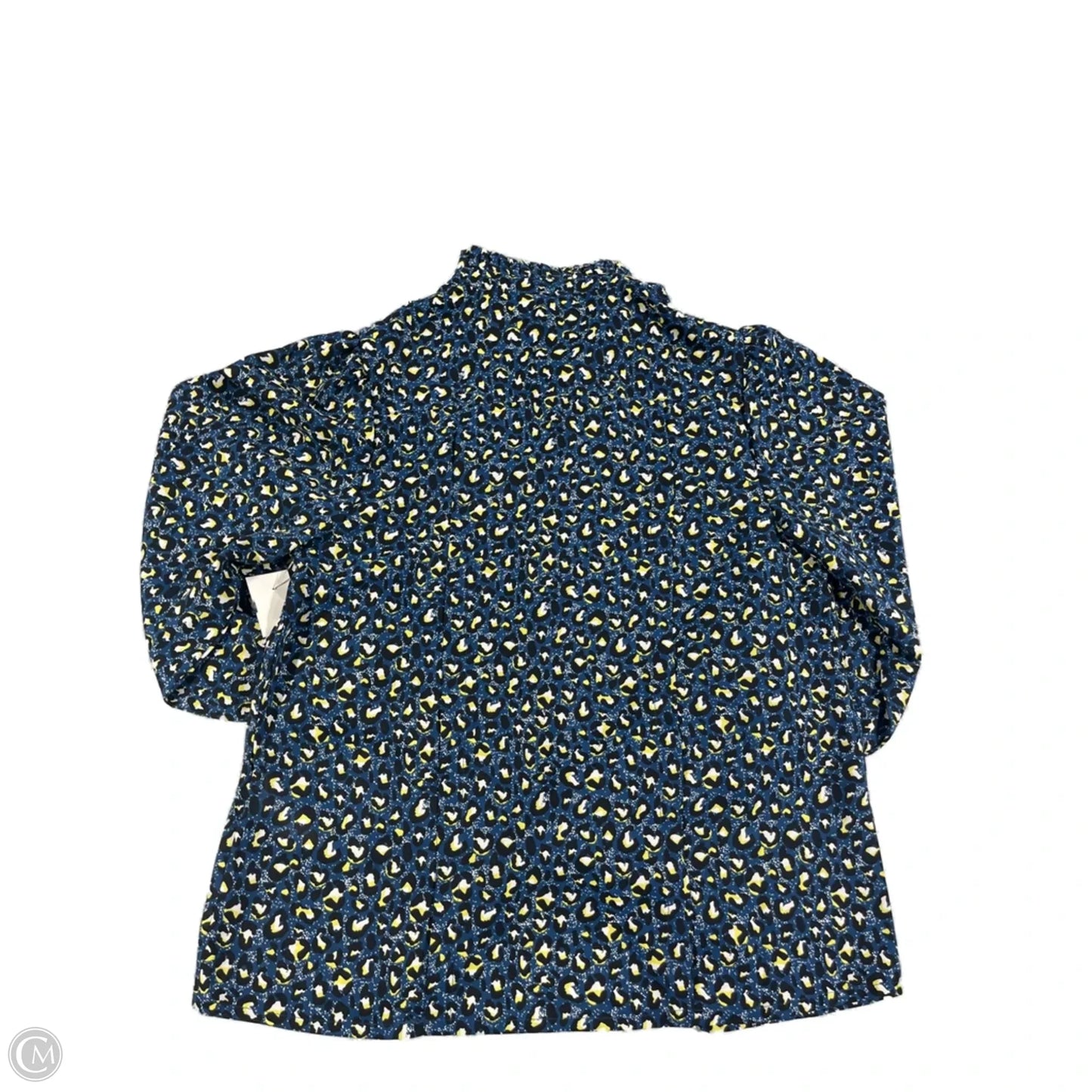Blouse Long Sleeve By Cmc In Blue, Size: S