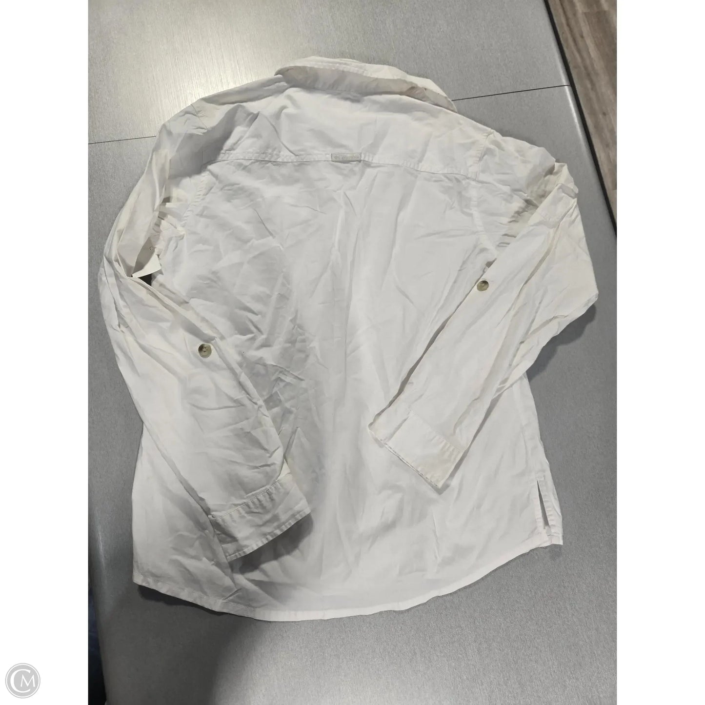 Top Long Sleeve Basic By Columbia In White, Size: L