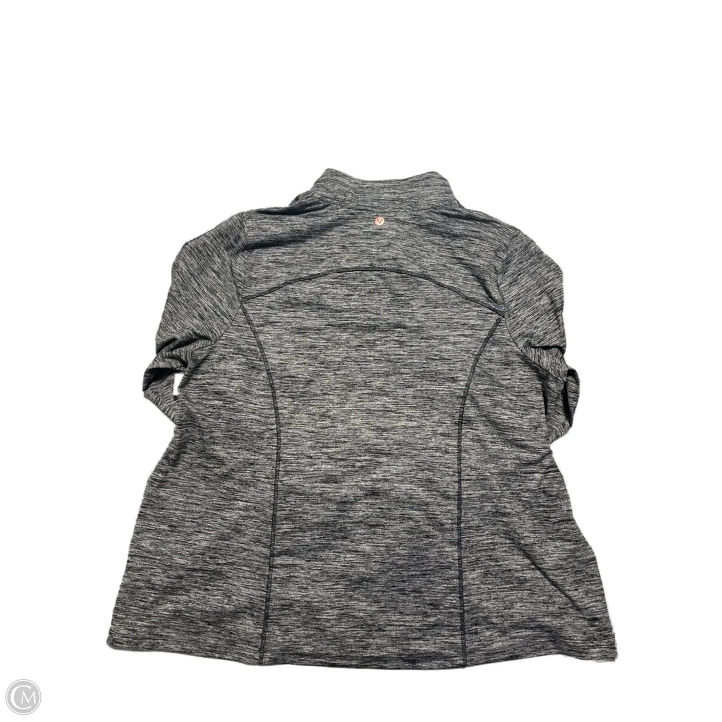 Athletic Jacket By Livi Active In Black & Grey, Size: 2x