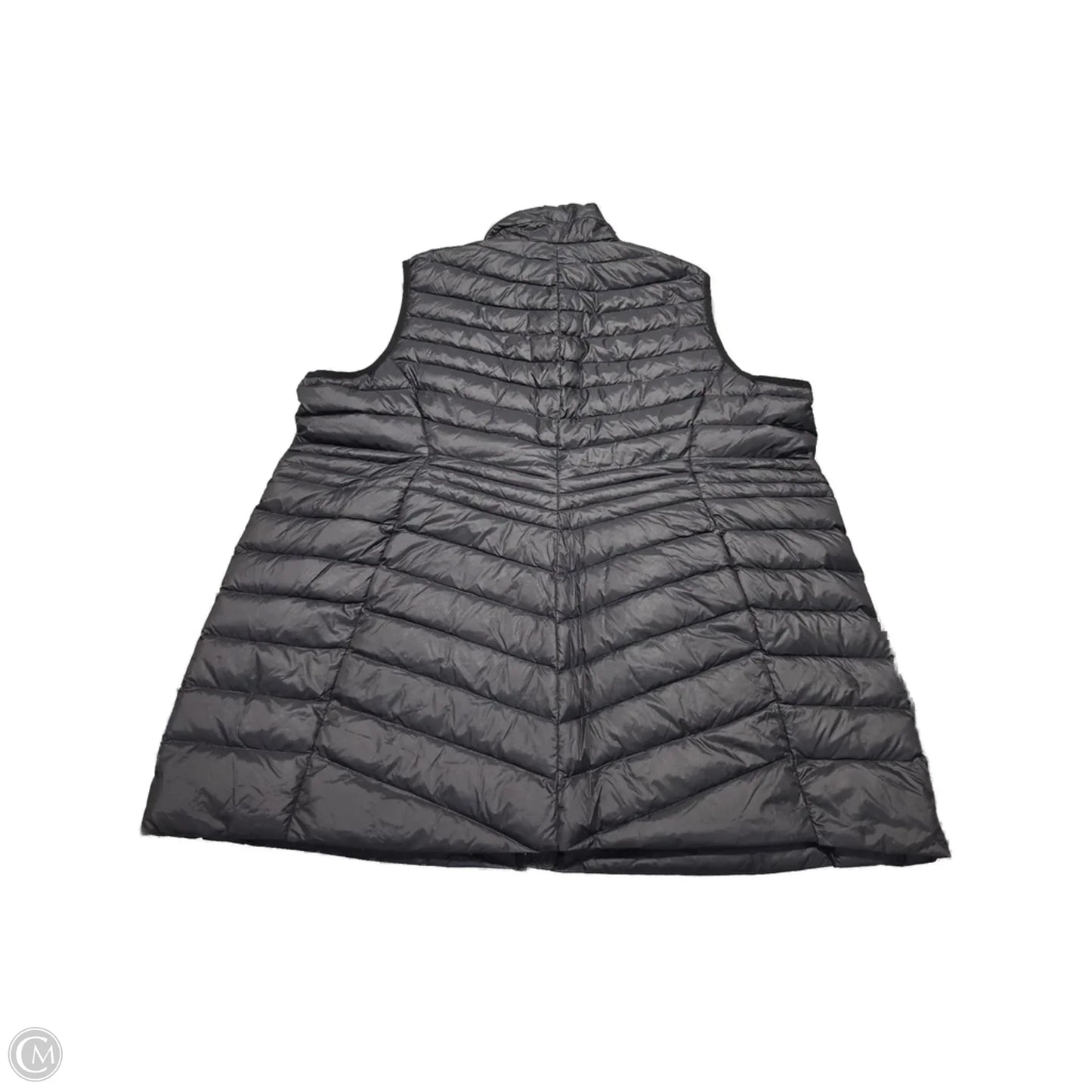 Vest Puffer & Quilted By Lands End In Black, Size: 2x