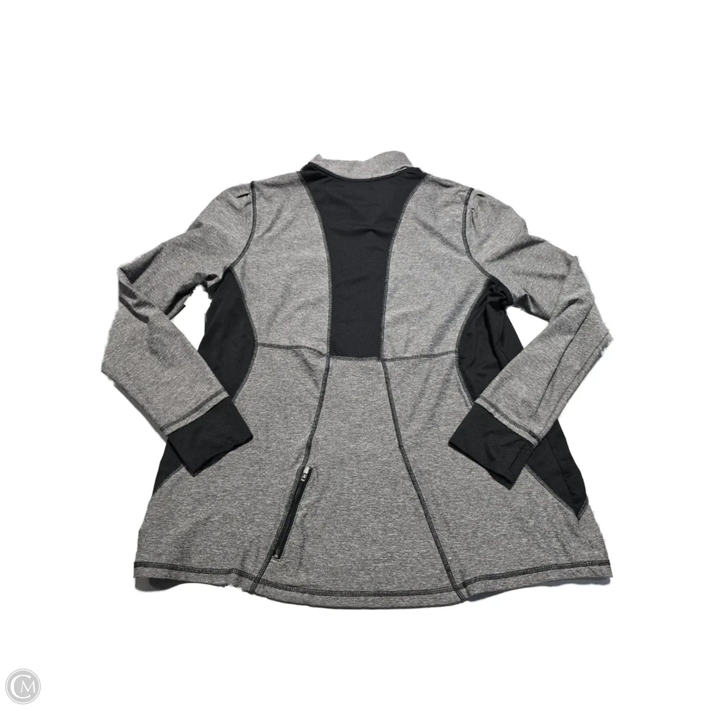 Athletic Top Long Sleeve Collar By C9 By Champion In Grey, Size: Xxl