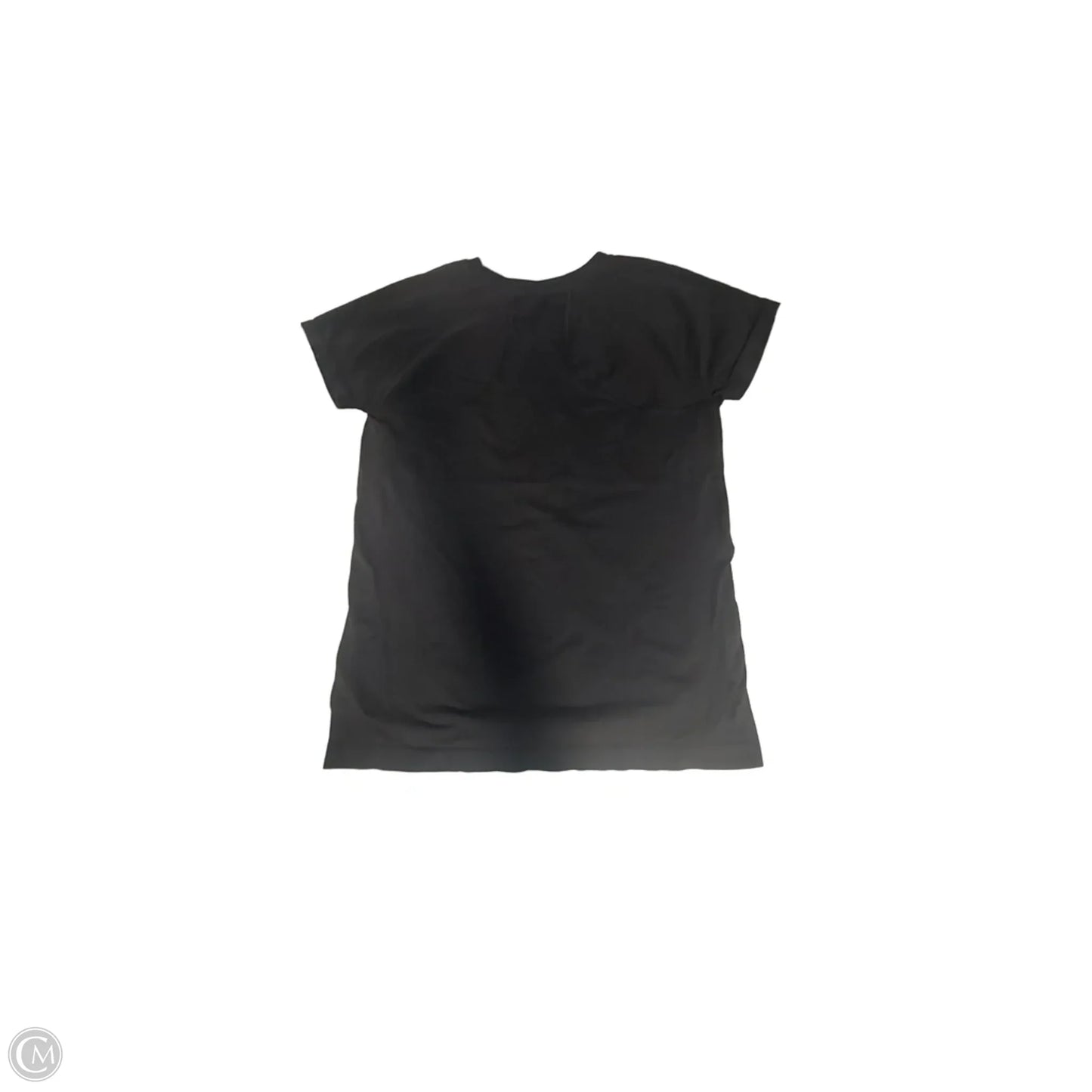 Athletic Top Short Sleeve By Lululemon In Black, Size: Xl