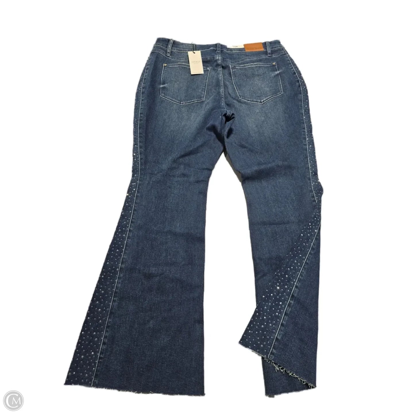 Jeans Flared By Judy Blue In Blue Denim, Size: 18