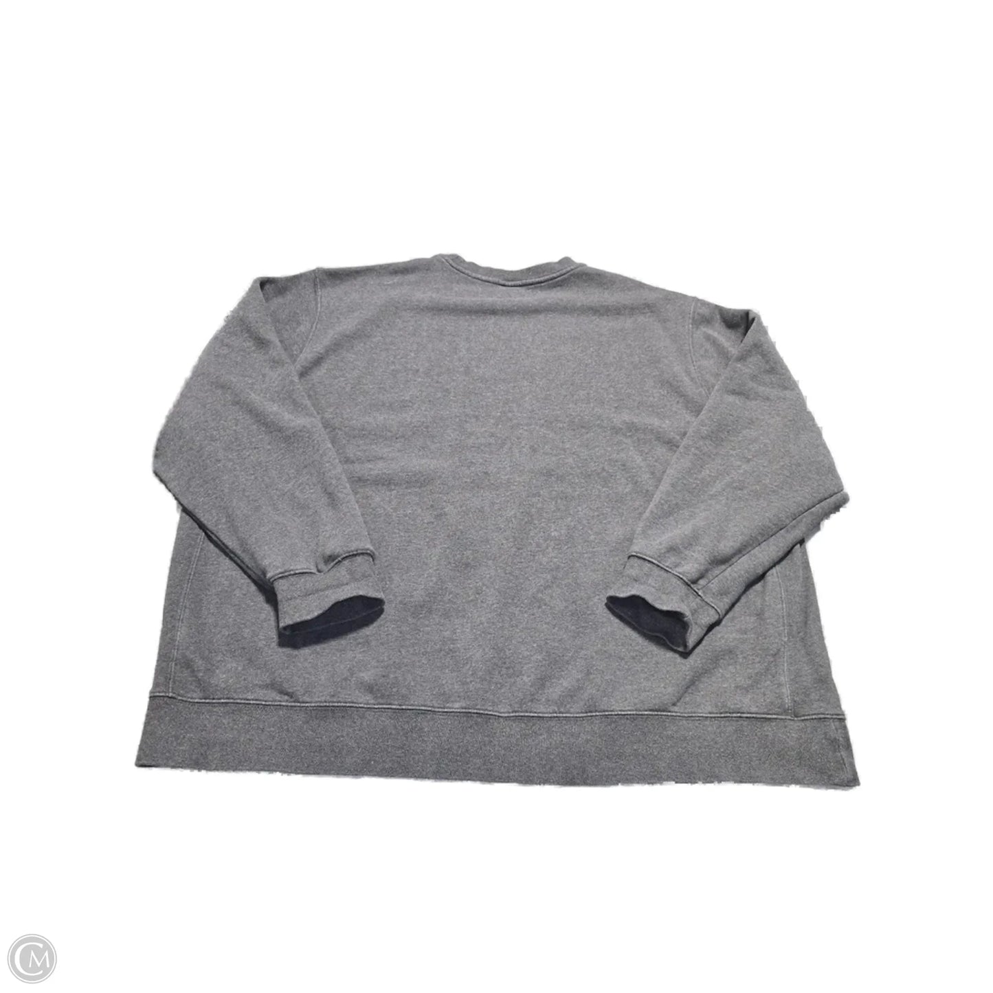 Sweatshirt Crewneck By Nike In Grey, Size: 3x