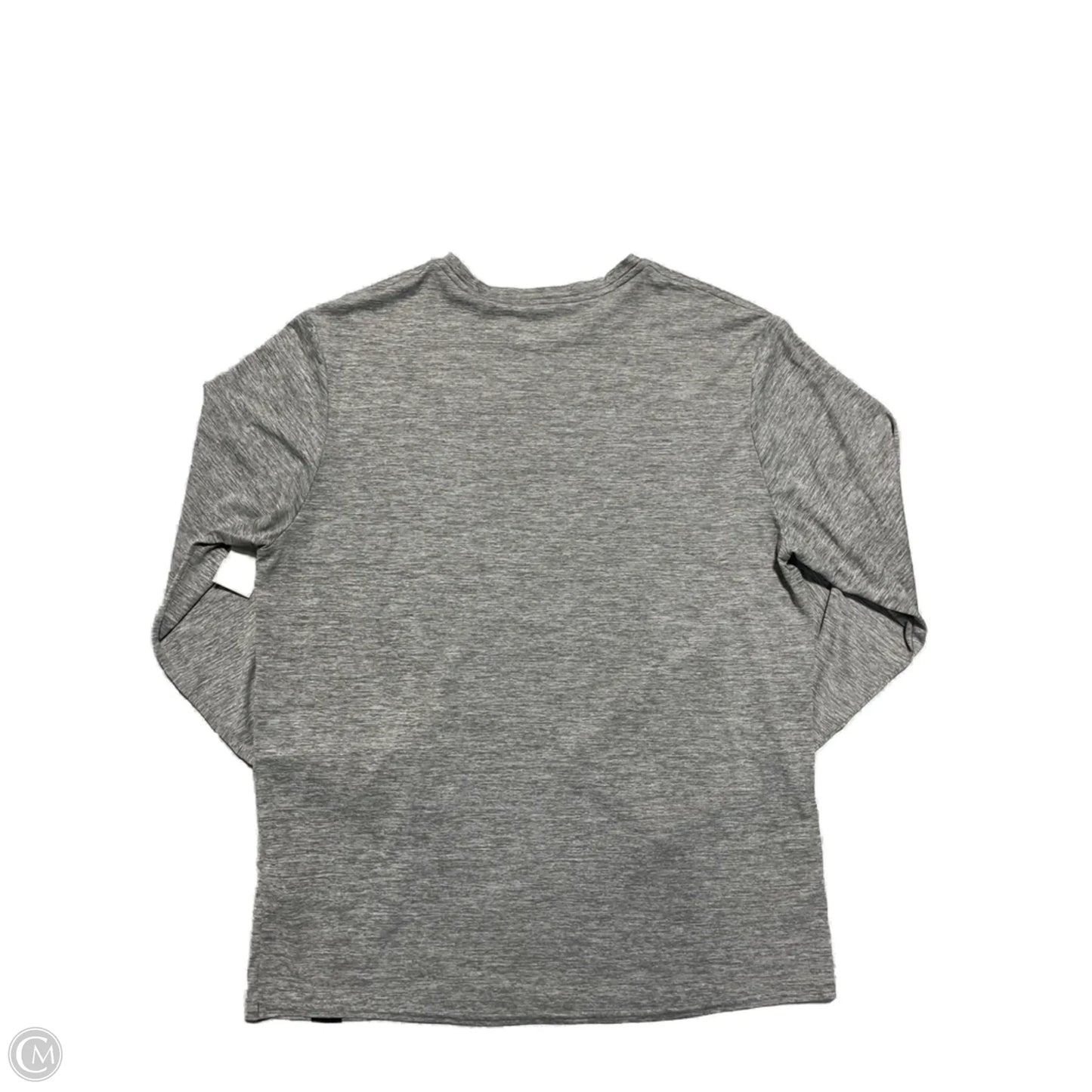 Athletic Top Long Sleeve Collar By Patagonia In Grey, Size: M