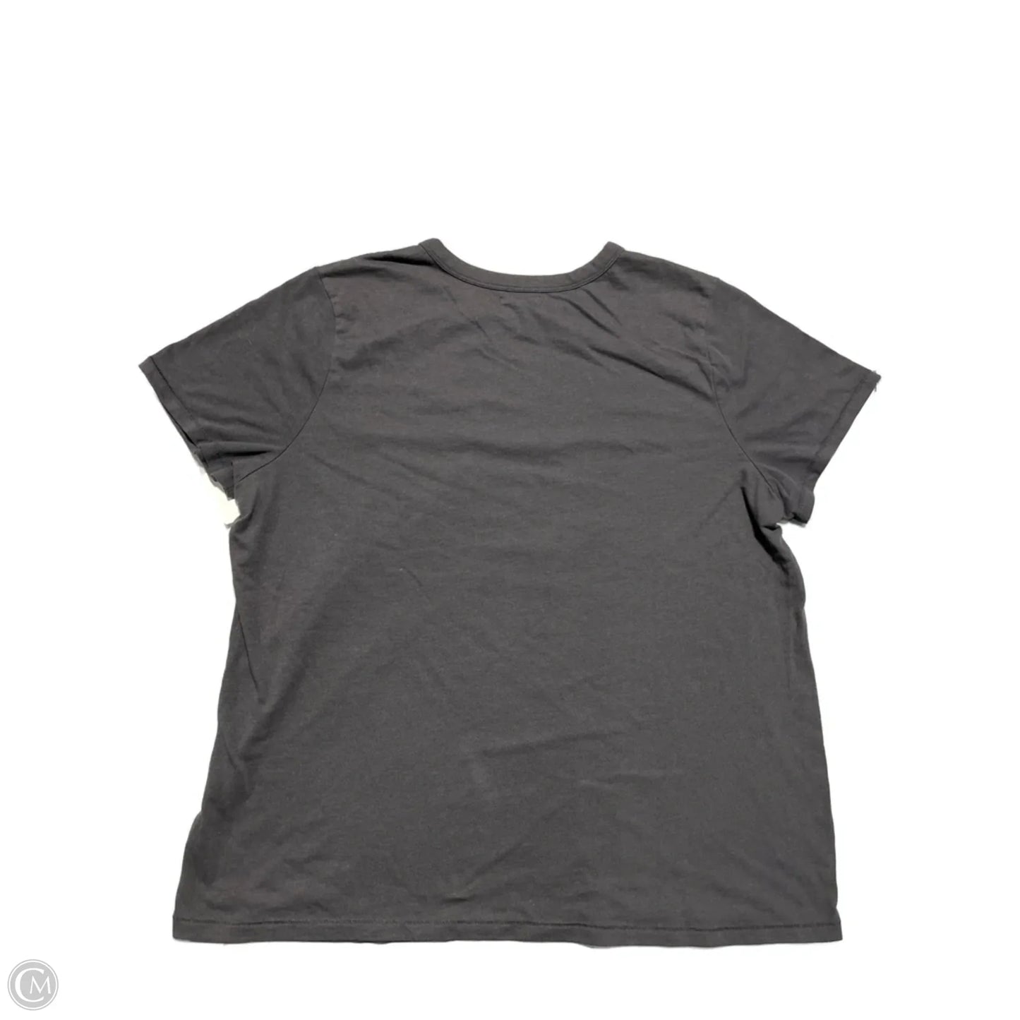 Top Short Sleeve By Maurices In Grey, Size: 1x